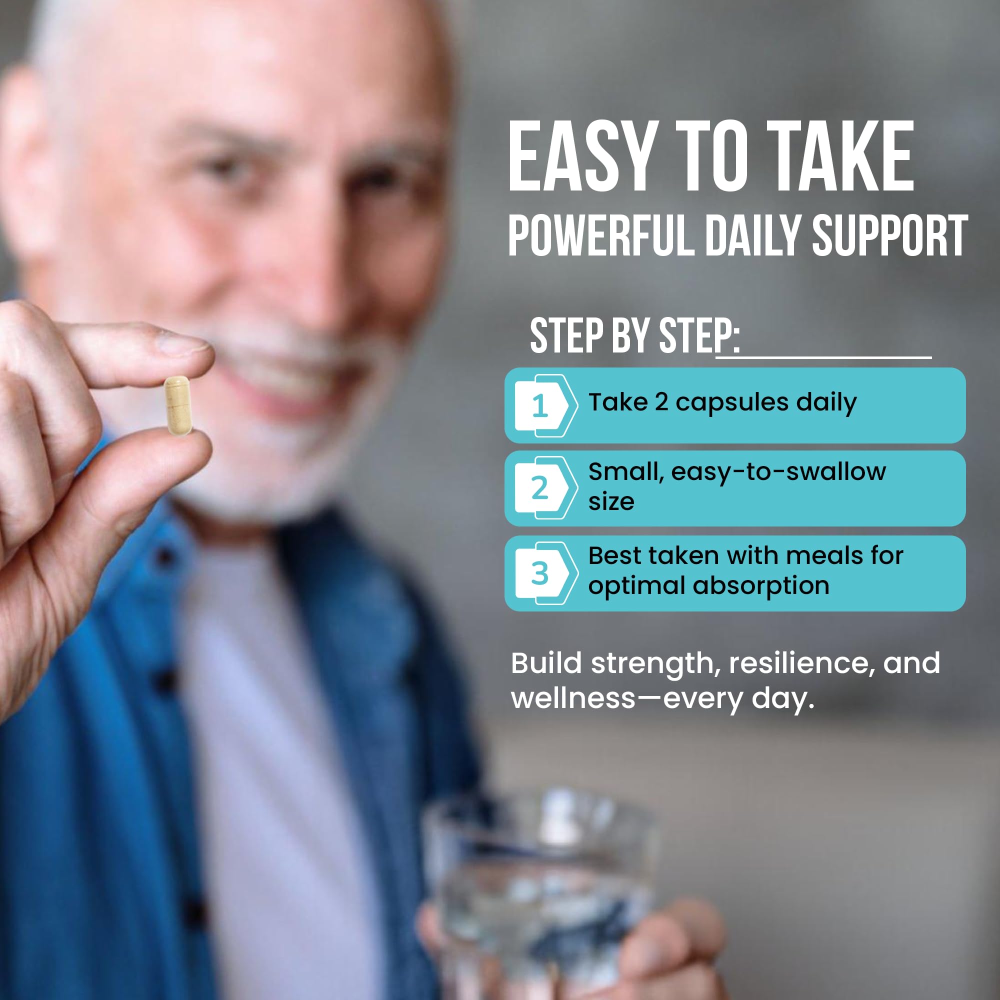 Wound Care Plus Men's Multivitamin – Comprehensive Vitamin & Mineral Blend with Vitamins A, B, C, D, E, Zinc – Supports Immune Health, Energy & Skin Wellness – 60 Capsules – Non-GMO, Gluten-Free WOUND CAREPLUS Au supplements