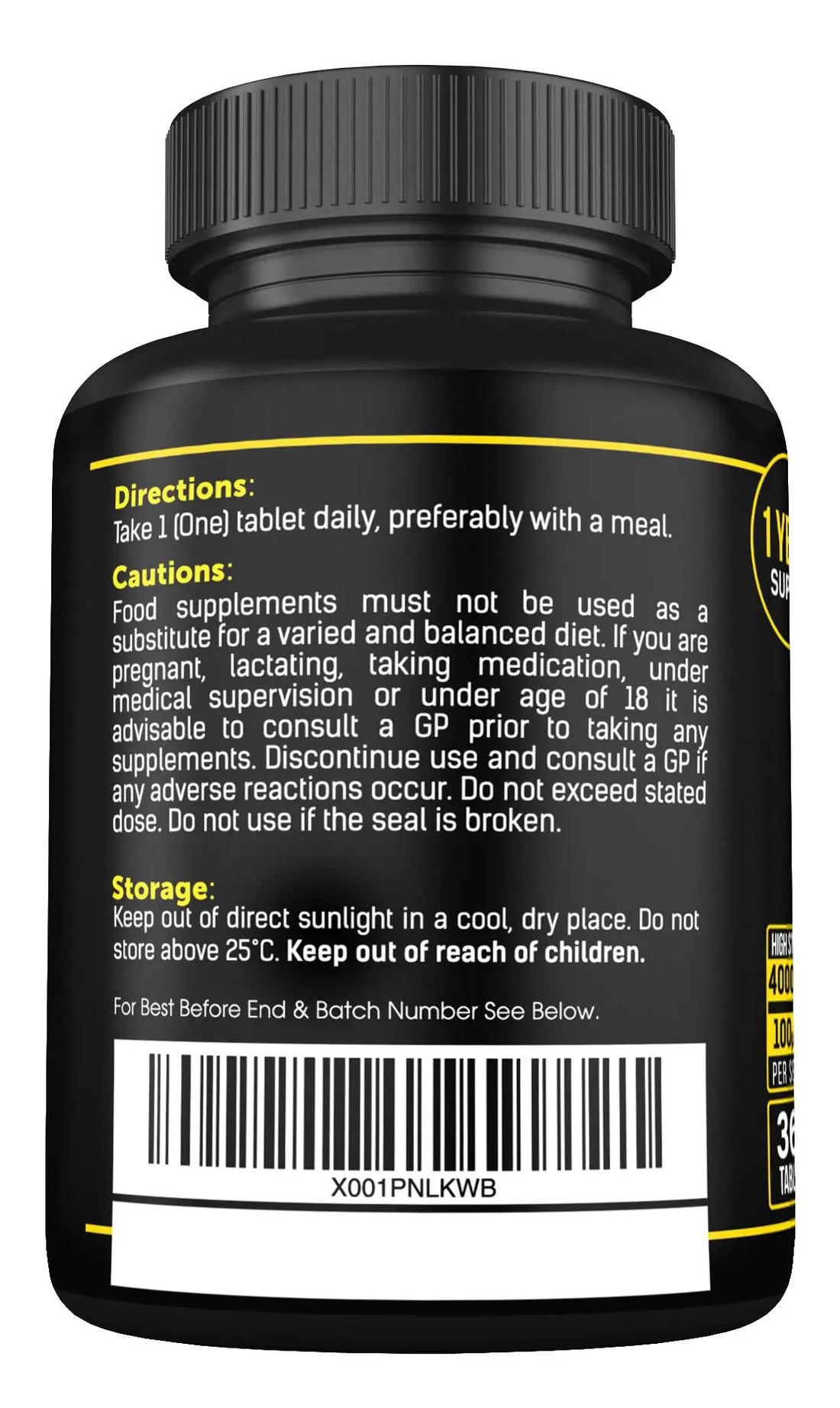 Vitamin D3 K2 High Strength Tablets - 365 Micro Tablets - Vitamin d3 4000 iu and k2 SS Sport Supplies Au supplements