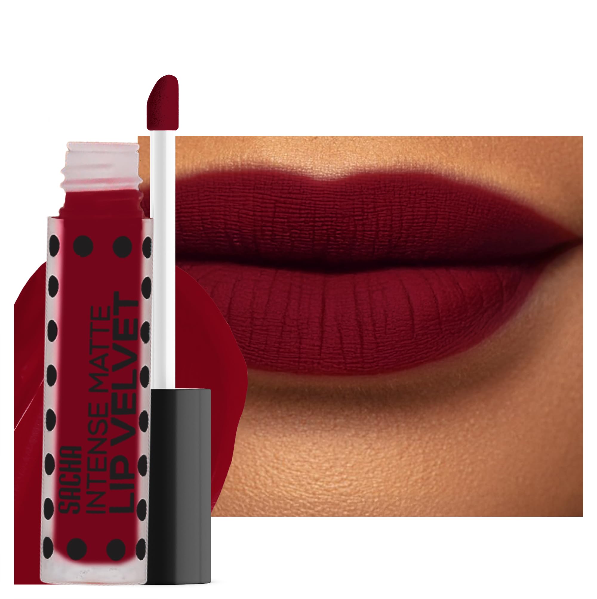 Sacha Cosmetics Intense Matte Lip Velvet Liquid Lipstick, Long-Lasting Velvet Matte Finish, 0.2 fl oz Pass The Money Sacha Cosmetics Au supplements