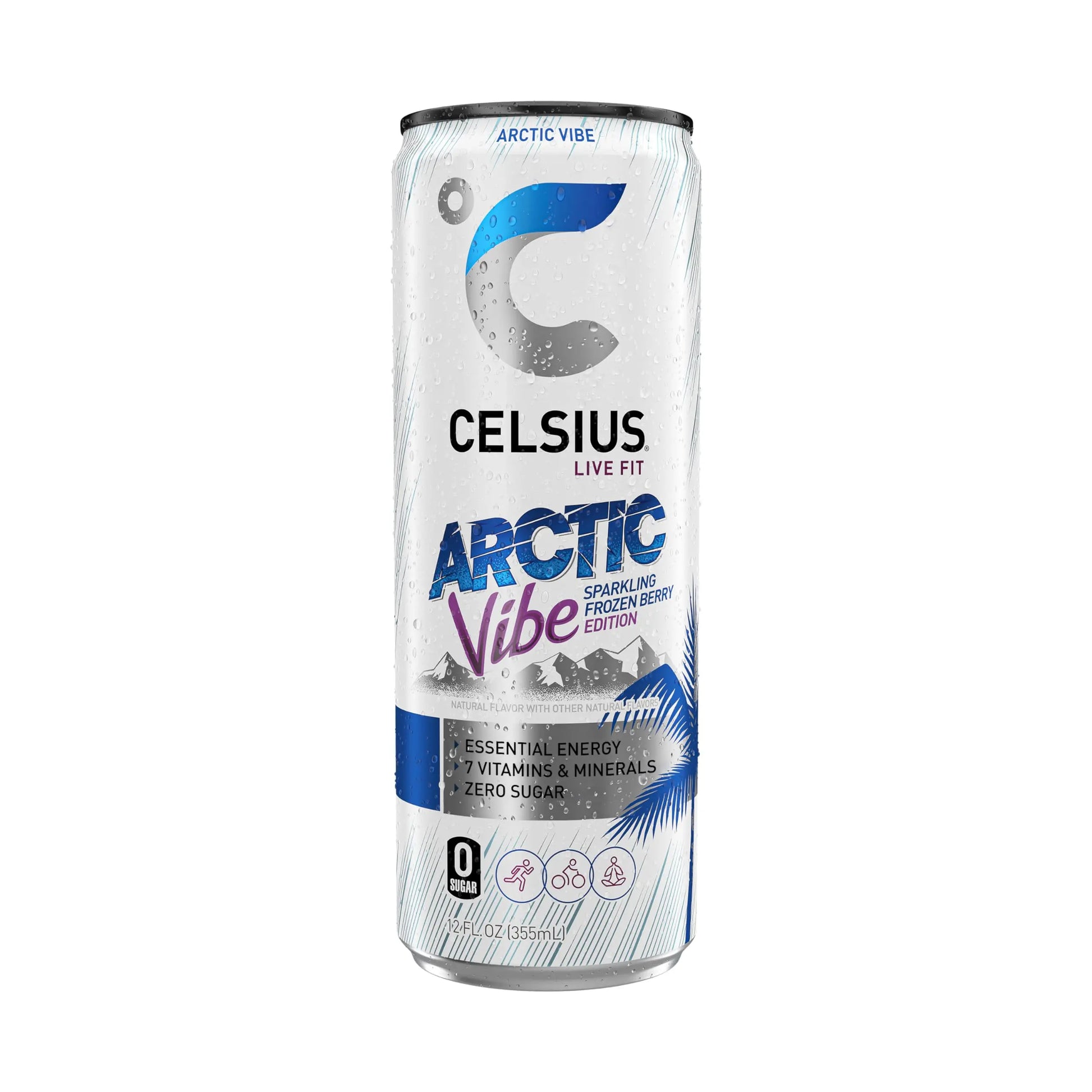 CELSIUS Arctic Vibe Sparkling Frozen Berry, Functional Essential Energy Drink, 12 Fl Oz CELSIUS Au supplements