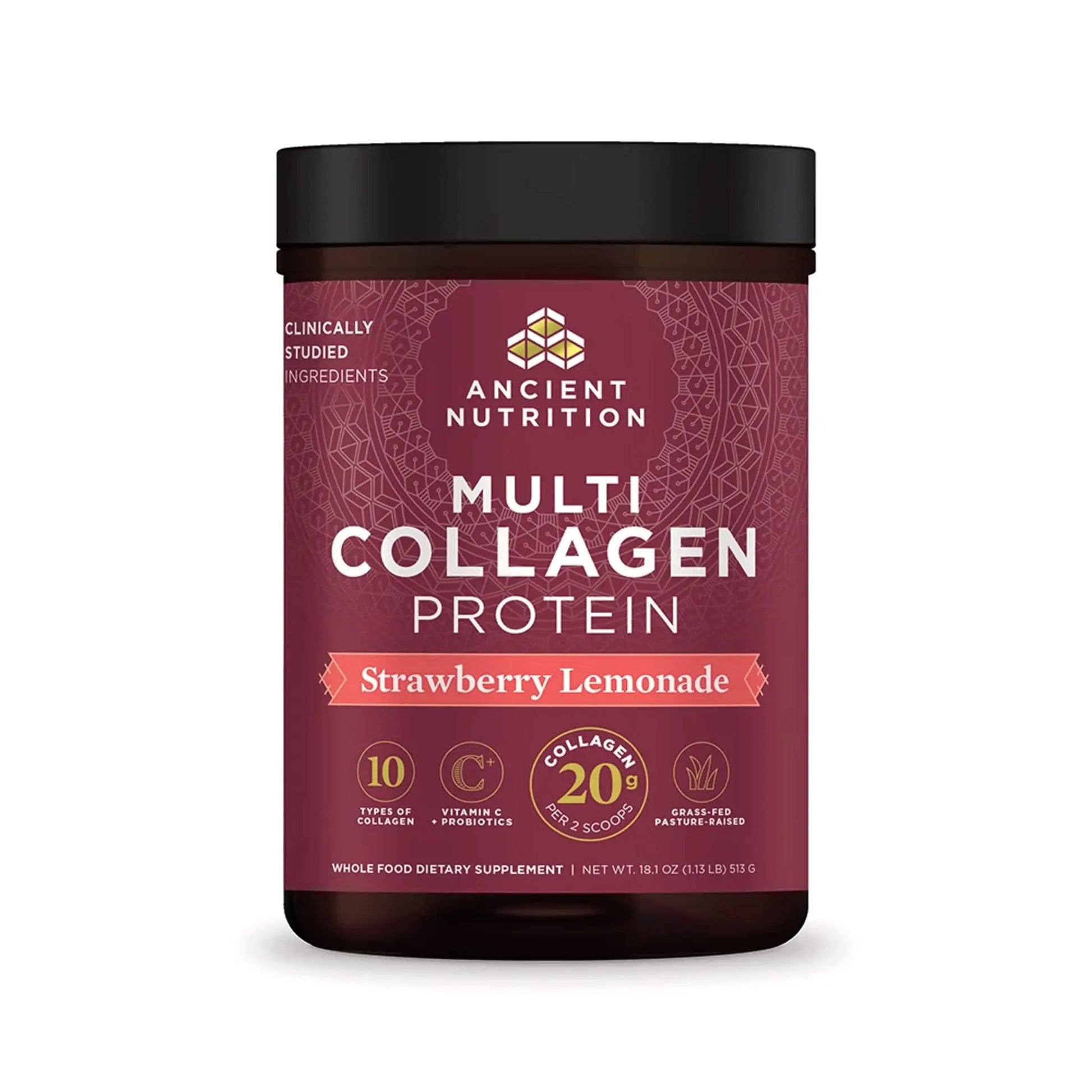Ancient Nutrition Collagen Powder Protein, Multi Collagen Protein Powder, Strawberry Lemo Ancient Nutrition Au supplements