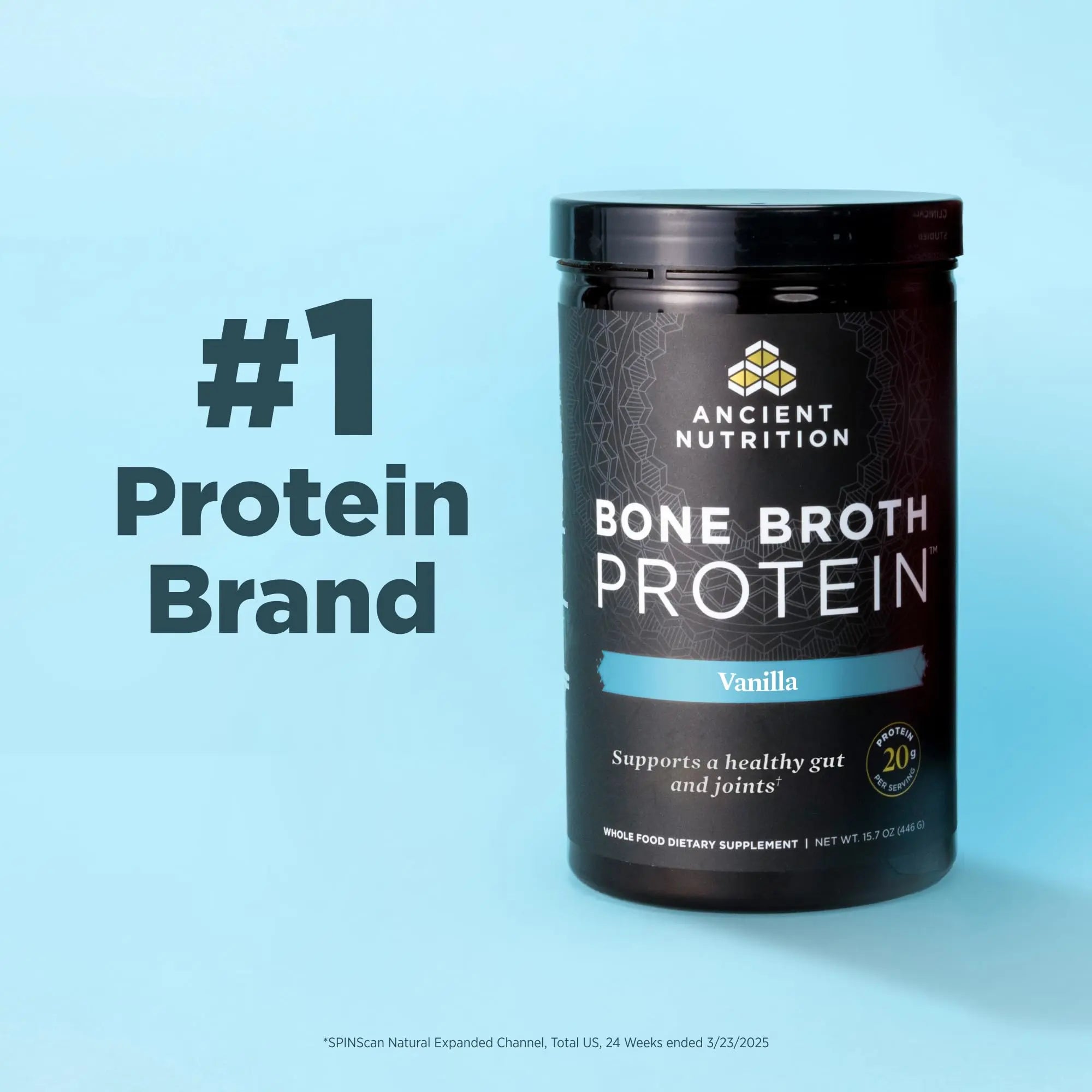 Ancient Nutrition Protein Powder Made from Real Bone Broth, Chocolate, 20g Protein Per Serving, 20 Serving Tub, Gluten Free Hydrolyzed Collagen Ancient Nutrition Au supplements