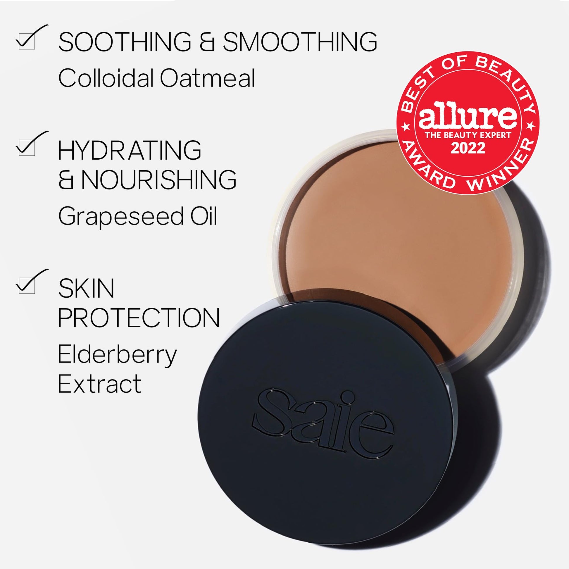 Saie Sun Melt Cream Bronzer - Buildable Balm Face Bronzer for Effortless Sculpting - Cream Contour Enriched with Vitamin C, Nourishing Skincare Ingredients & a Natural Finish - Tan Bronze (1 oz) Saie Au supplements