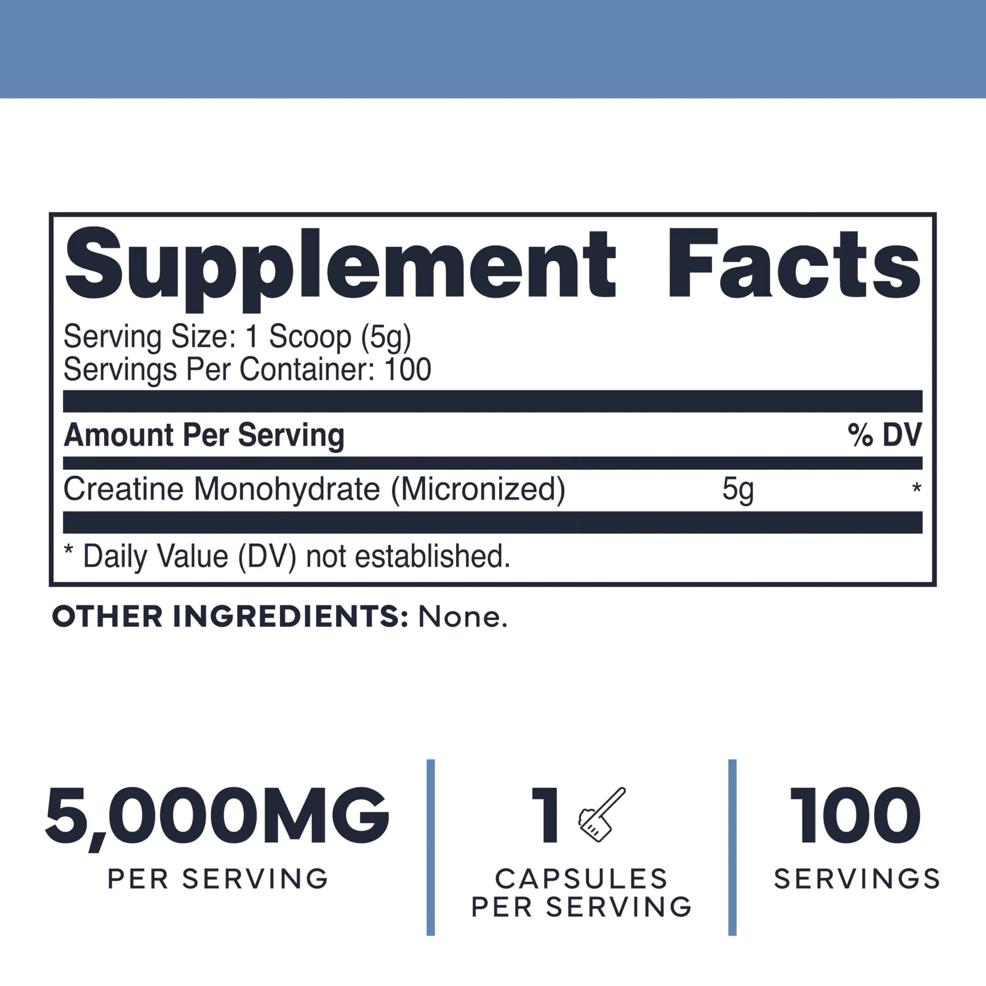 Type Zero Creatine Monohydrate Powder (Unflavored | 500g), 5000 mg Per Serving, Micronized, Zero Sugar, Keto Friendly & Gluten Free, 100 Servings Type Zero Au supplements