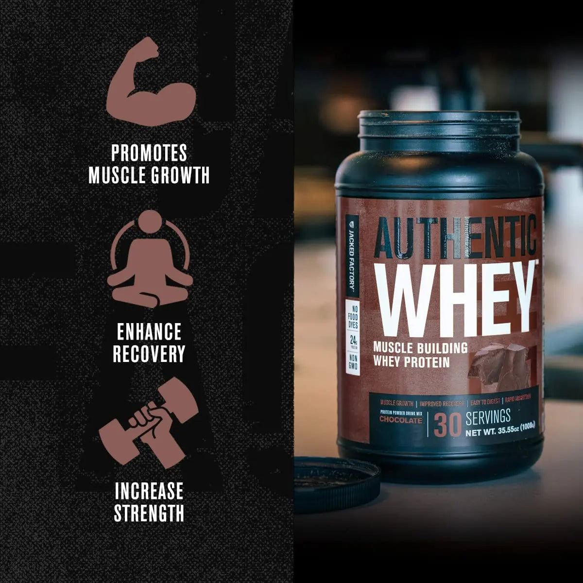 Jacked Factory Authentic Whey Muscle Building Whey Protein Powder - Low Carb Jacked Factory Au supplements