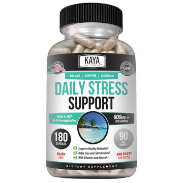 Kaya Naturals - Natural Herbal Support Vitamin Supplement are Designed to Help You find Balance and Relaxation in Your Daily Routine - Vitamin Supplement - 180 Capsules Kaya Naturals Au supplements