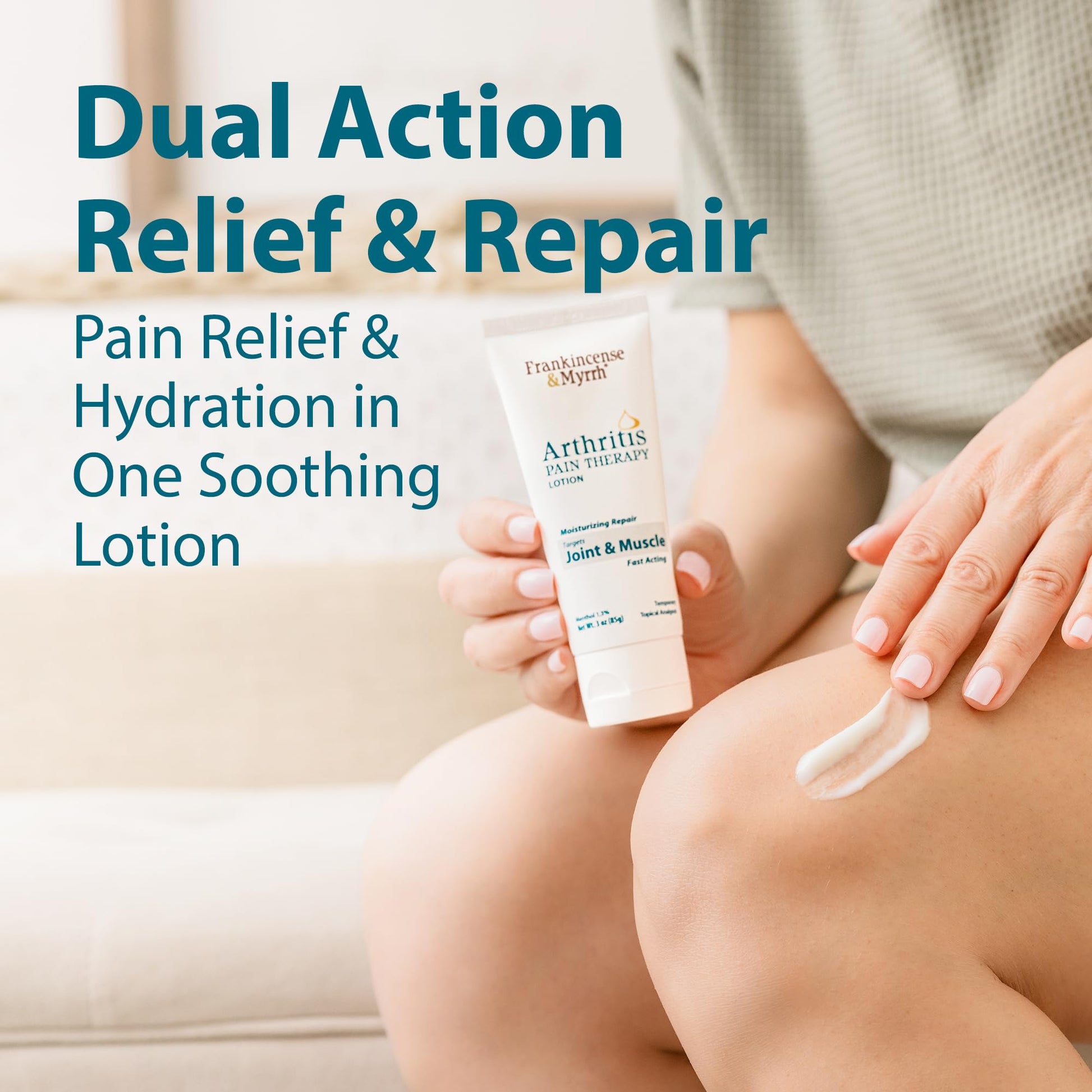 FRANKINCENSE & MYRRH Combo Pack - Arthritis Pain Relief Rubbing Oil 2 oz. and Arthritis Pain Reliever Therapy Cream for Joints & Sciatica Relief, 3 oz., Hydrating Lotion with Essential Oils FRANKINCENSE & MYRRH Au supplements
