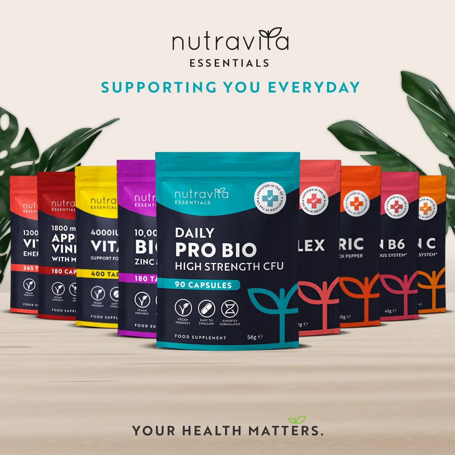 Probiotics for Gut Health - 90 Vegan Capsules (Not Tablets) for Bloating Relief Nutravita Au supplements