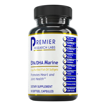 Premier Research Labs EPA DHA Marine Softgels - Omega 3 Fish Oil, EPA DHA Omega 3 Supplement, Fatty Acids for Women & Men, Natural - 90 Softgel Capsules Premier Research Labs Au supplements