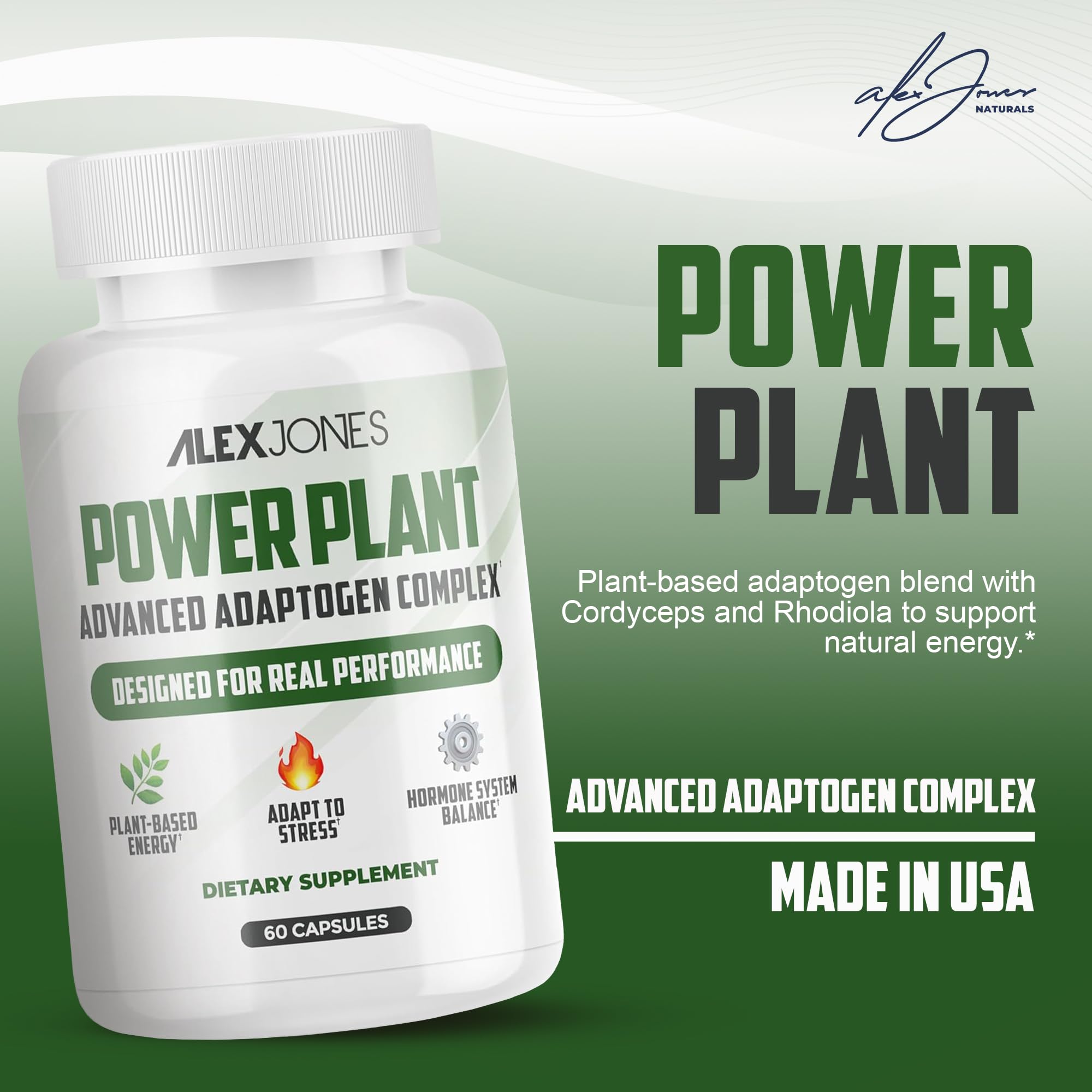 Adaptogenic Mushrooms with Cordyceps & Rhodiola – Daily Blend with Zinc, Selenium & Boron –Vegan Mushroom Capsules Supplement for Active Lifestyles – No Fillers or Additives – 60 Count Alex Jones Naturals Au supplements