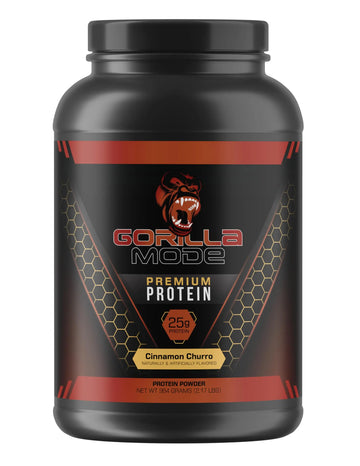 Gorilla Mode Premium Whey Protein - Cinnamon Churro / 25 Grams of Whey Protein Isolate Gorilla Mind Au supplements