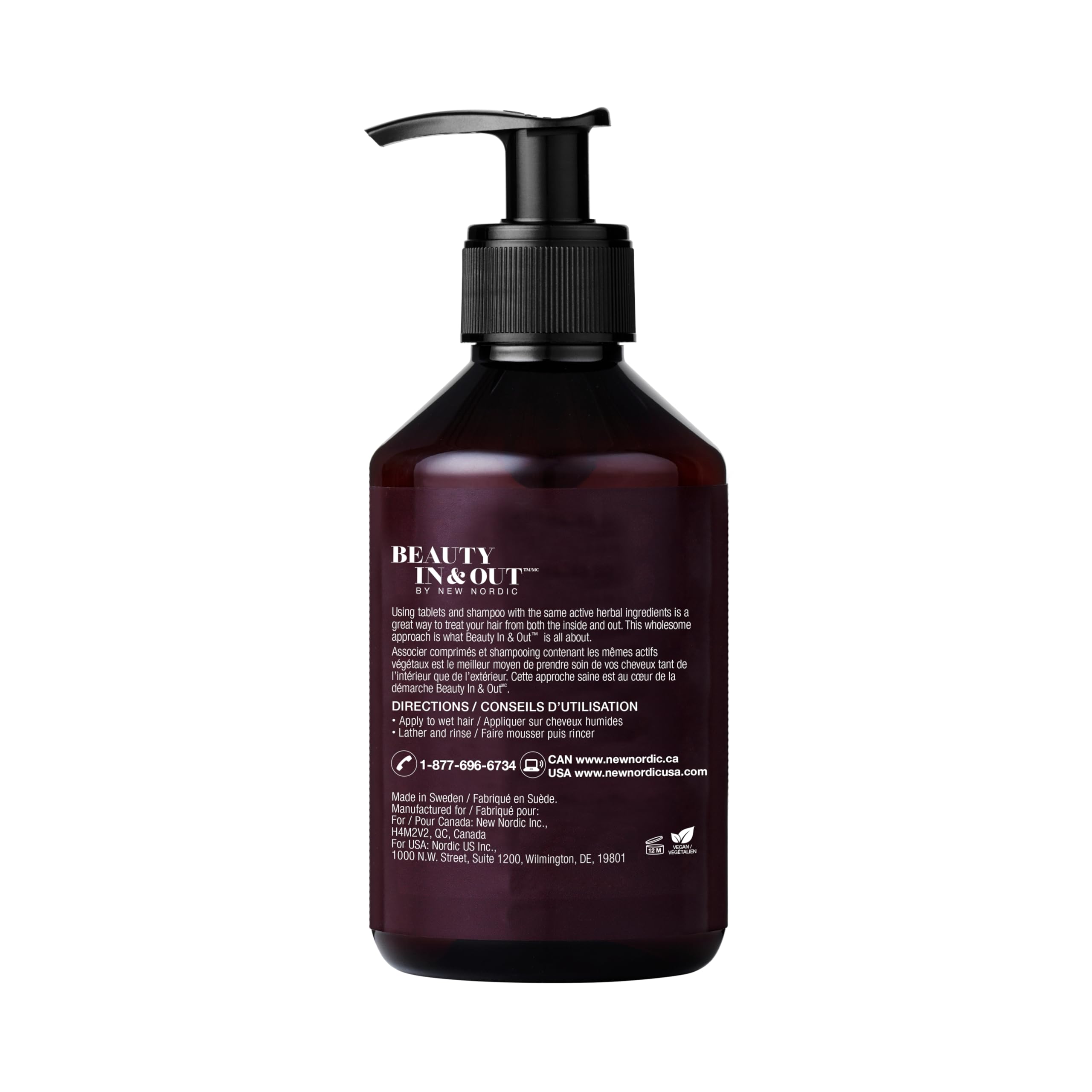 New Nordic Hair Volume Shampoo 250ml - Herbal Volumising Shampoo For Dry Damaged Hair - Suitable for Men and Women NEW NORDIC Au supplements