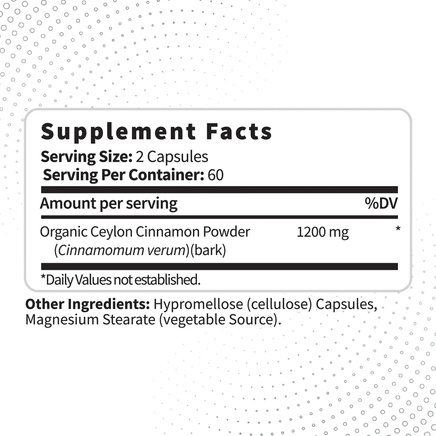 Type Zero Ceylon Cinnamon Capsules (1200mg | 120 Capsules) - Natural, Non-GMO, Gluten Free, Organic Cinnamon Bark Supplement Type Zero Au supplements