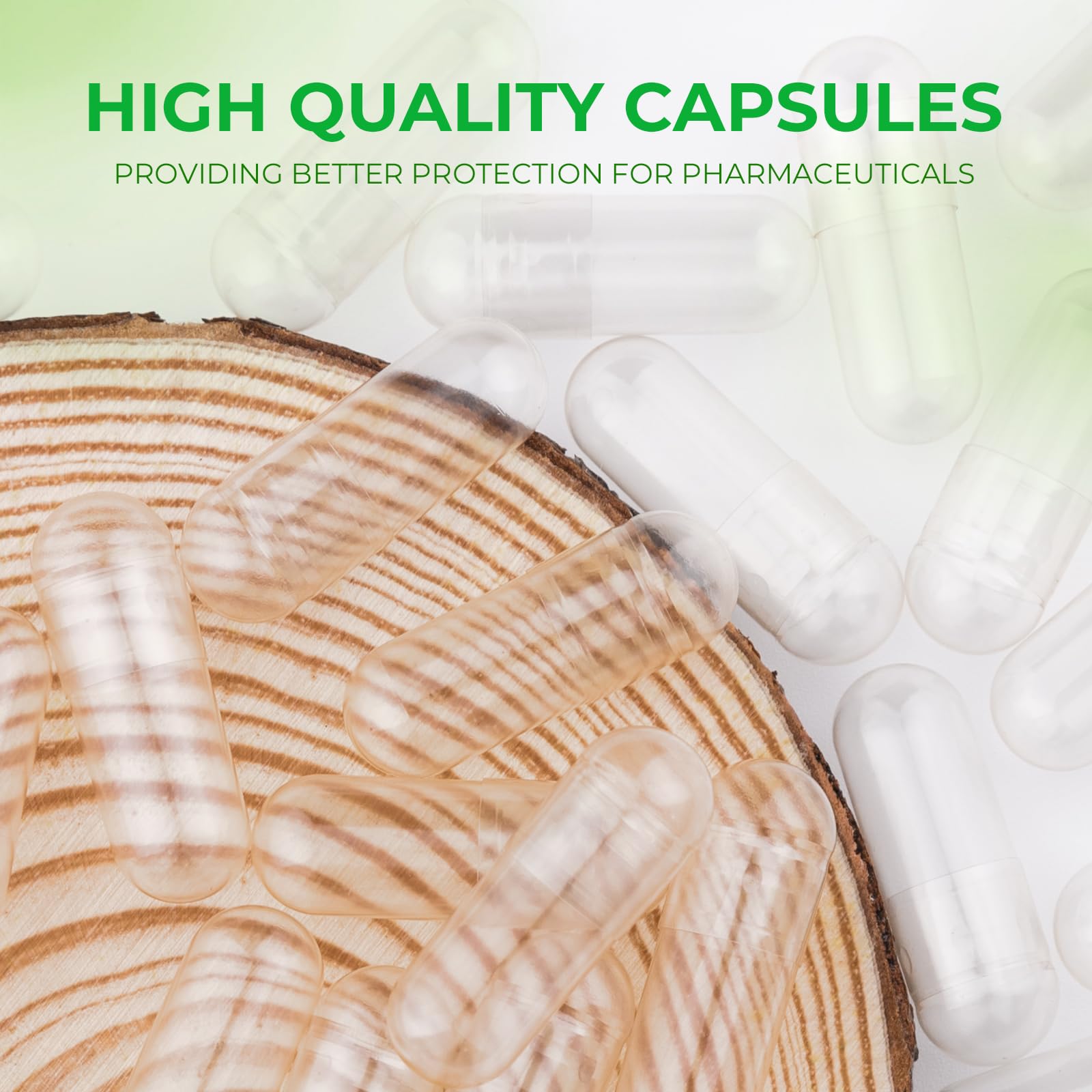 Angtai JN Vegan Empty Pill Capsules Size 2 Plant Based Clear (100 Count) Gluten Free, Non-GMO, Halal Certified Caps Filling Kit with 2 Spoons for Vegetarian DIY Your Own Supplements Angtai JN Au supplements