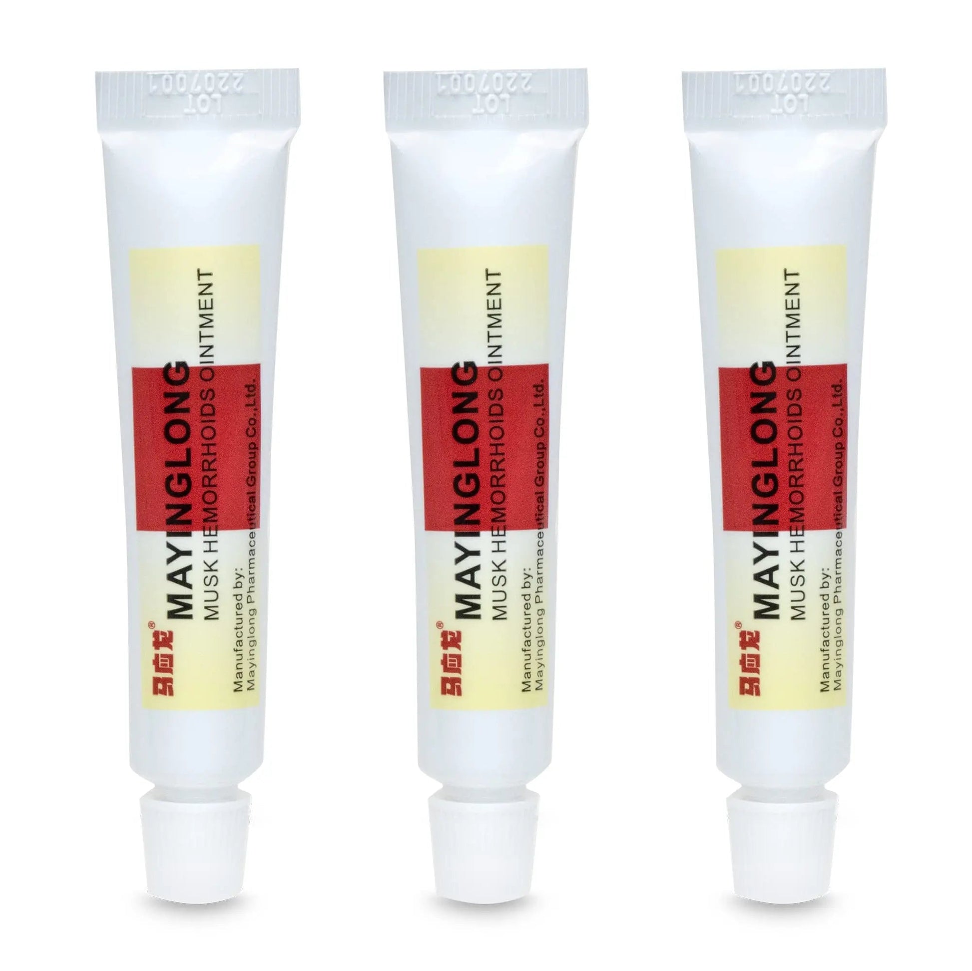 Mayinglong Musk Hemorrhoids Ointment (3 x 10g Tubes), 30g - Maximum Strength Formula for Hemorrhoidal Fast Relief, Soothes Itching, Burning & Discomfort - Fast-Acting Treatment to Shrink Swelling Mayinglong Au supplements