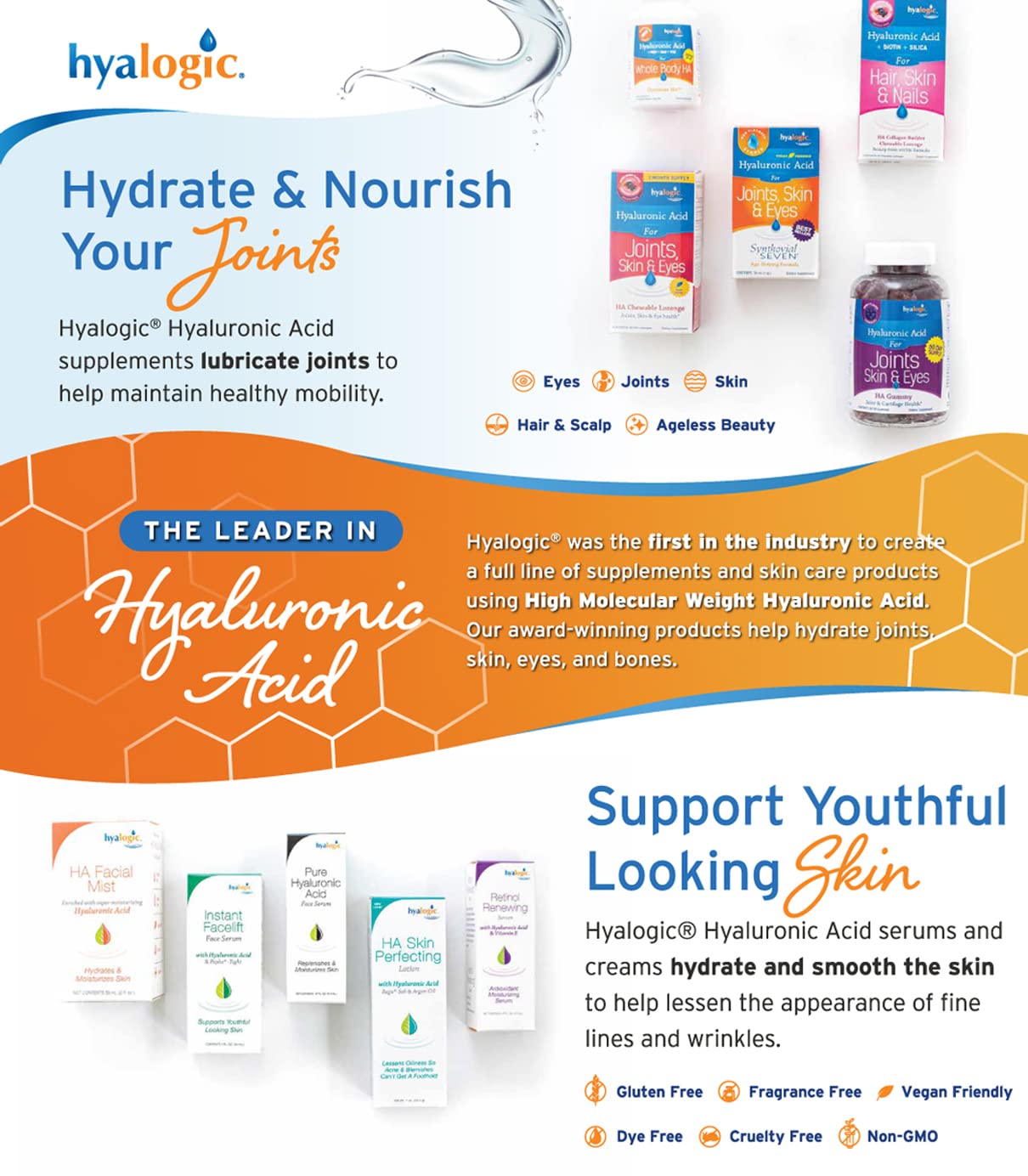 HylaRub HA Joint & Muscle Cream – Hyaluronic Acid Muscle Rub w/Emu Oil & CMO – Non Greasy, Soothes, Moisturizes & Maintains Shoulders, Knees, Back, HIPS & More 6 oz. by Hyalogic Hyalogic Au supplements