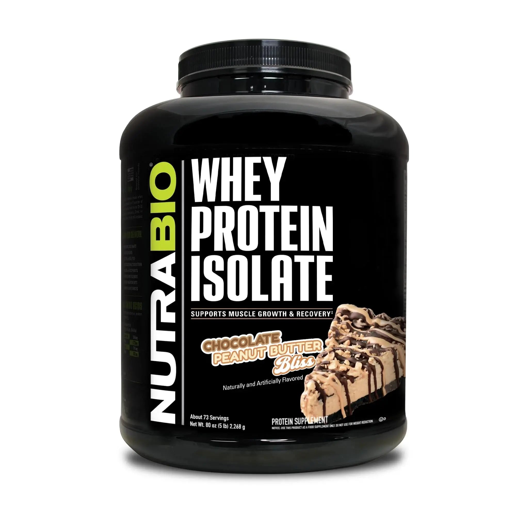 NutraBio Whey Protein Isolate Supplement – 25g of Protein Per Scoop with Complete NutraBio Au supplements