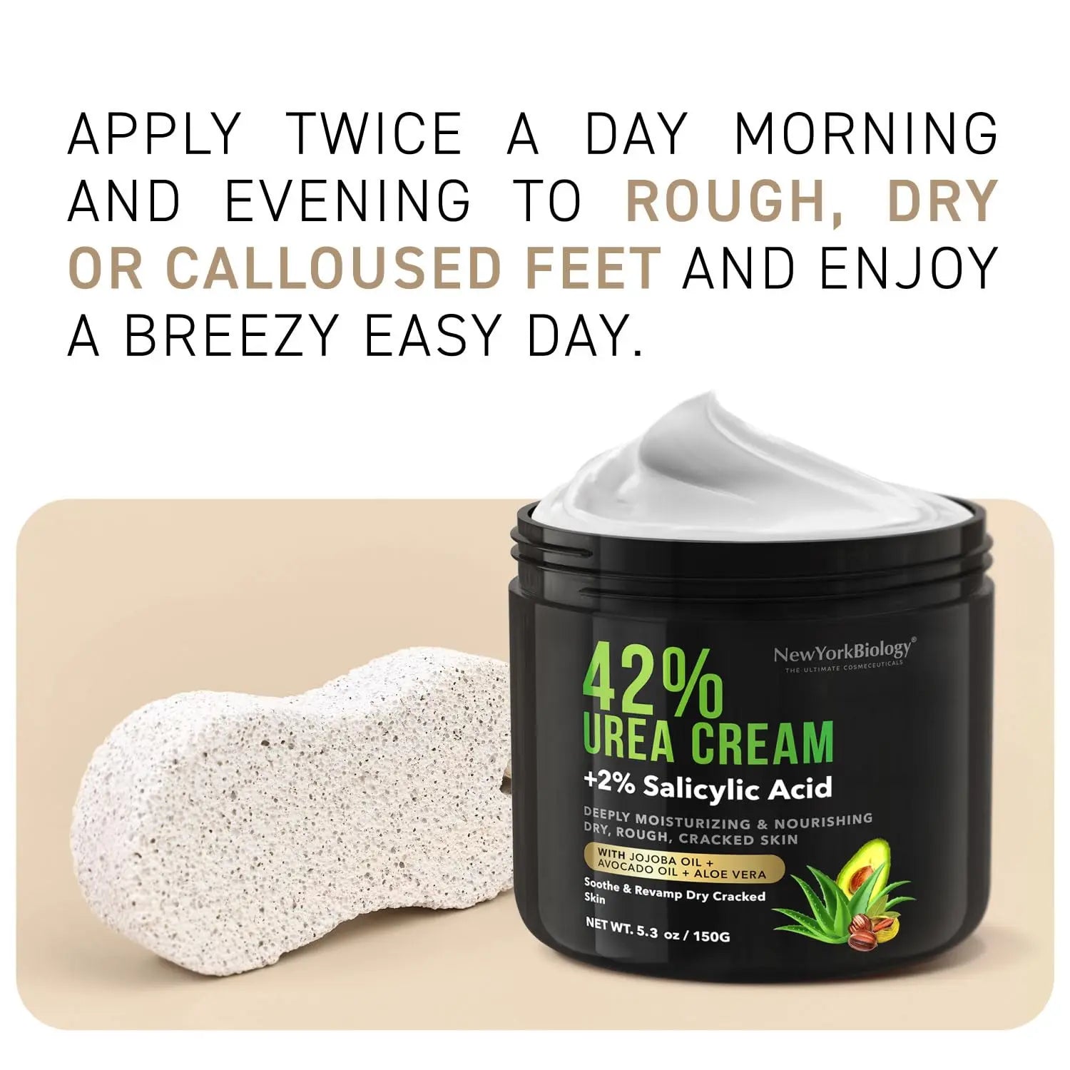 New York Biology 42% Urea Cream with 2% Salicylic Acid - Moisturizing Urea Foot Cream NEW YORK BIOLOGY THE ULTIMATE COSMECEUTICALS Au supplements