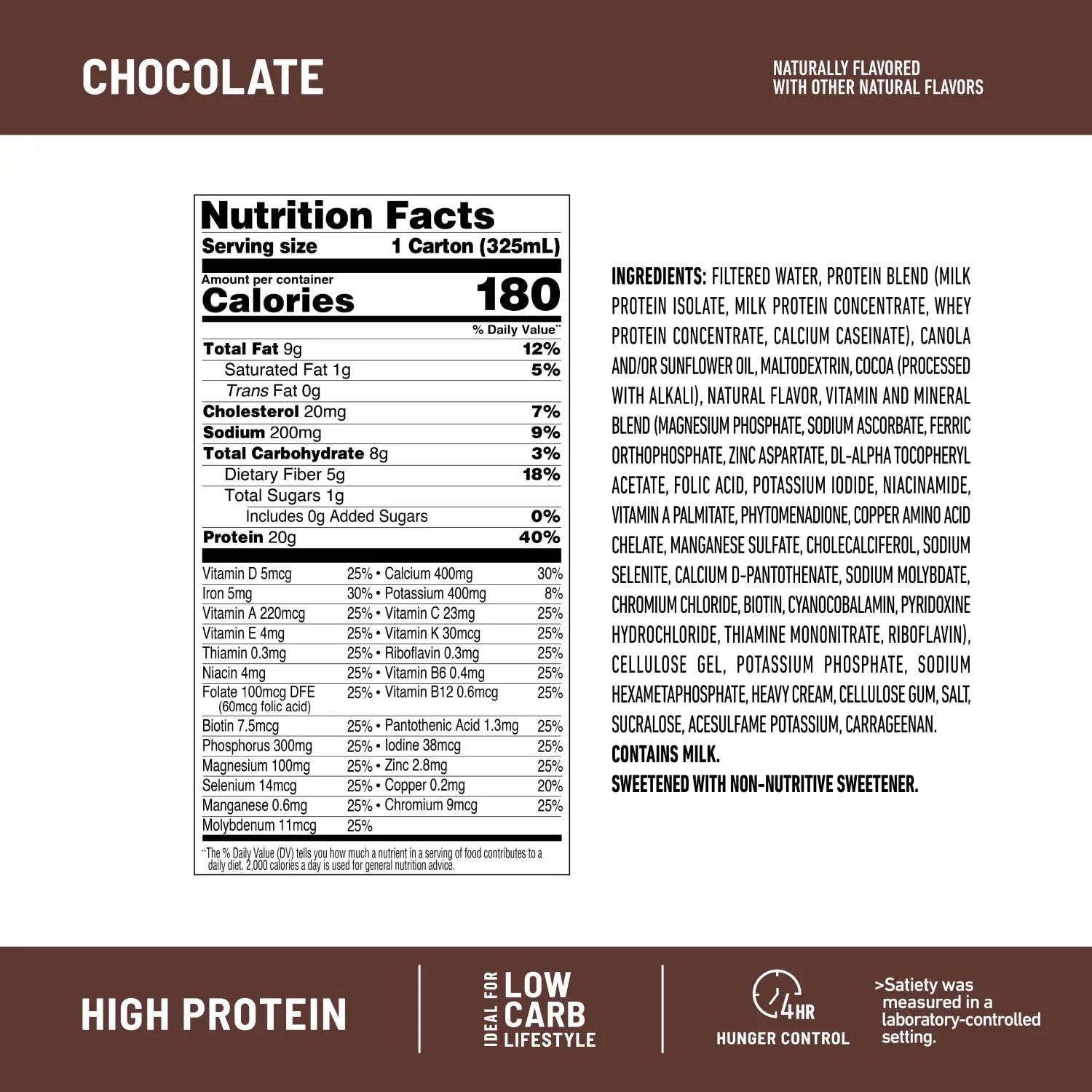 SlimFast Protein Shake, Chocolate- 20g Protein, Meal Replacement Shake Ready to Drink SlimFast Au supplements