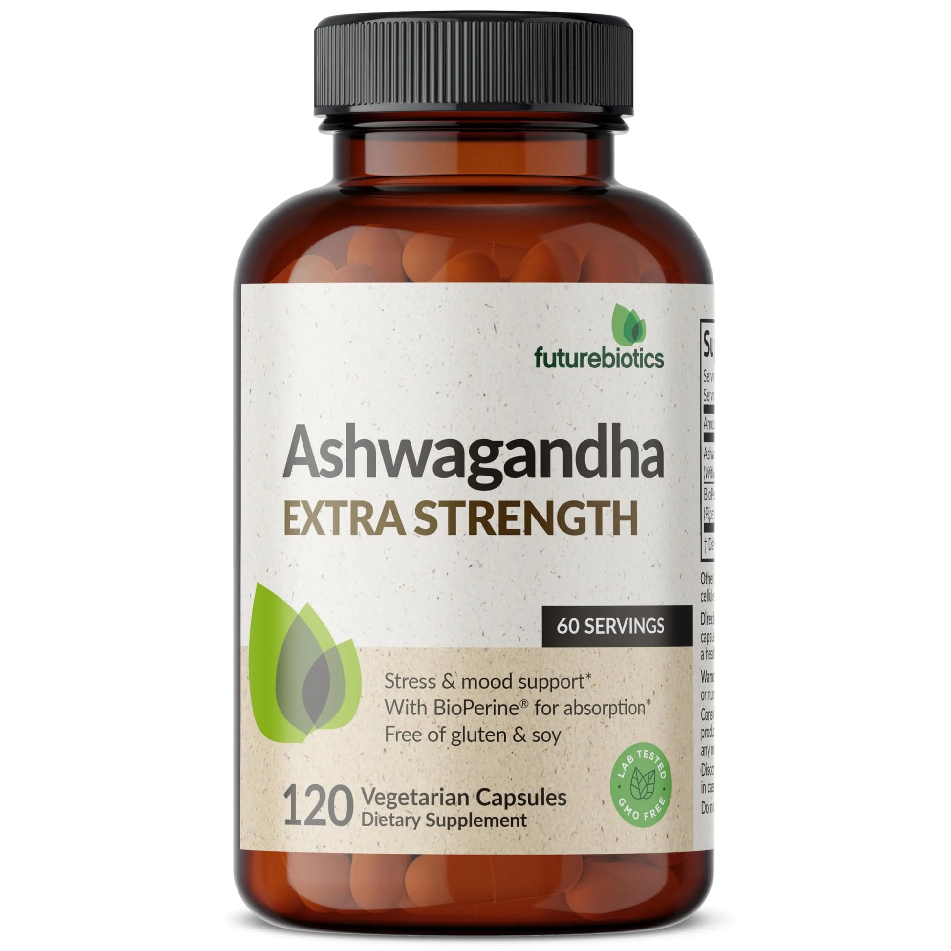 Futurebiotics Ashwagandha Extra Strength Stress & Mood Support with BioPerine Futurebiotics Au supplements