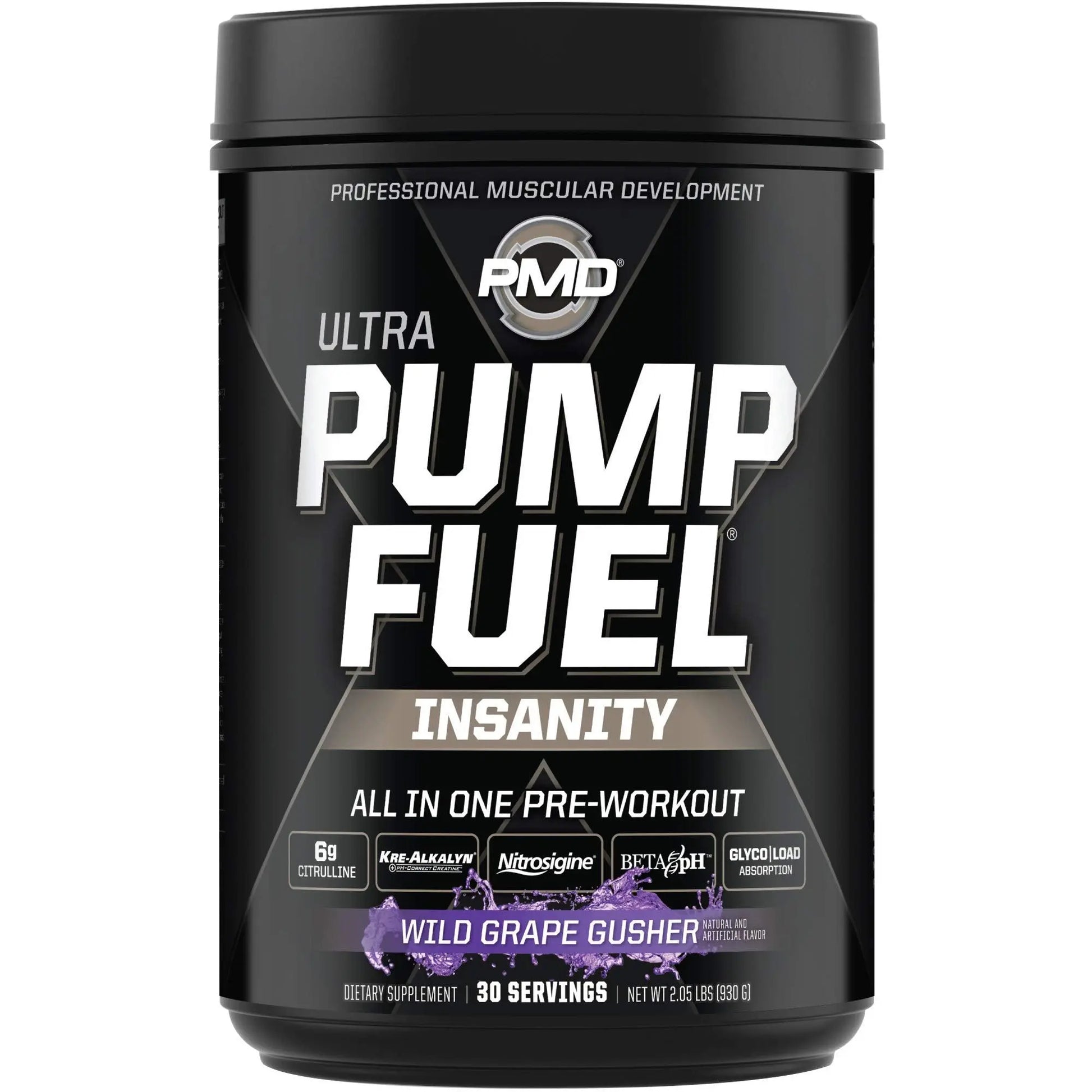 PMD Sports Ultra Pump Fuel Insanity - Pre Workout - Grape Gusher (30 Servings) PMD Au supplements