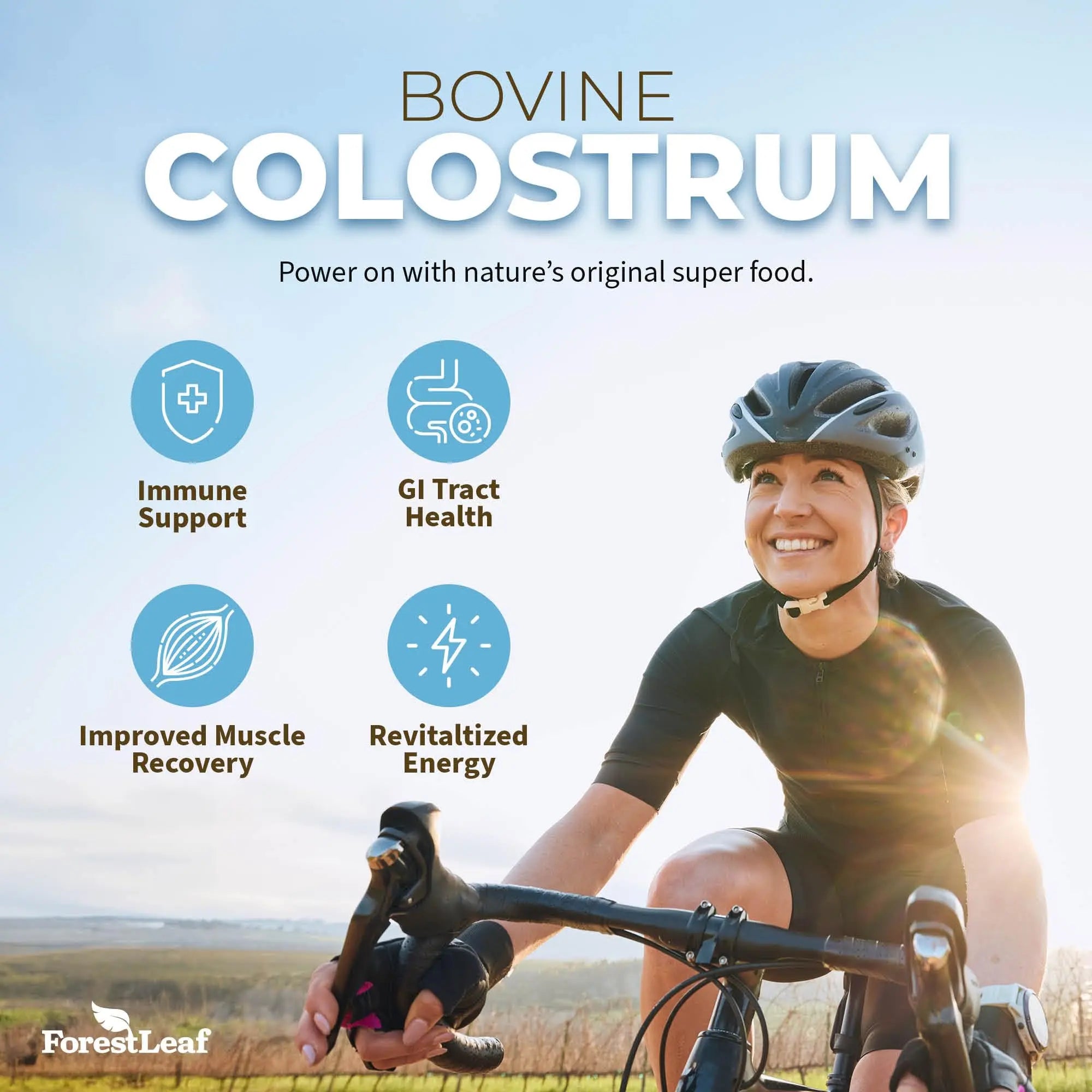 ForestLeaf Colostrum Powder 50% IgG Highest Concentration - Grass Fed Bovine ForestLeaf Au supplements