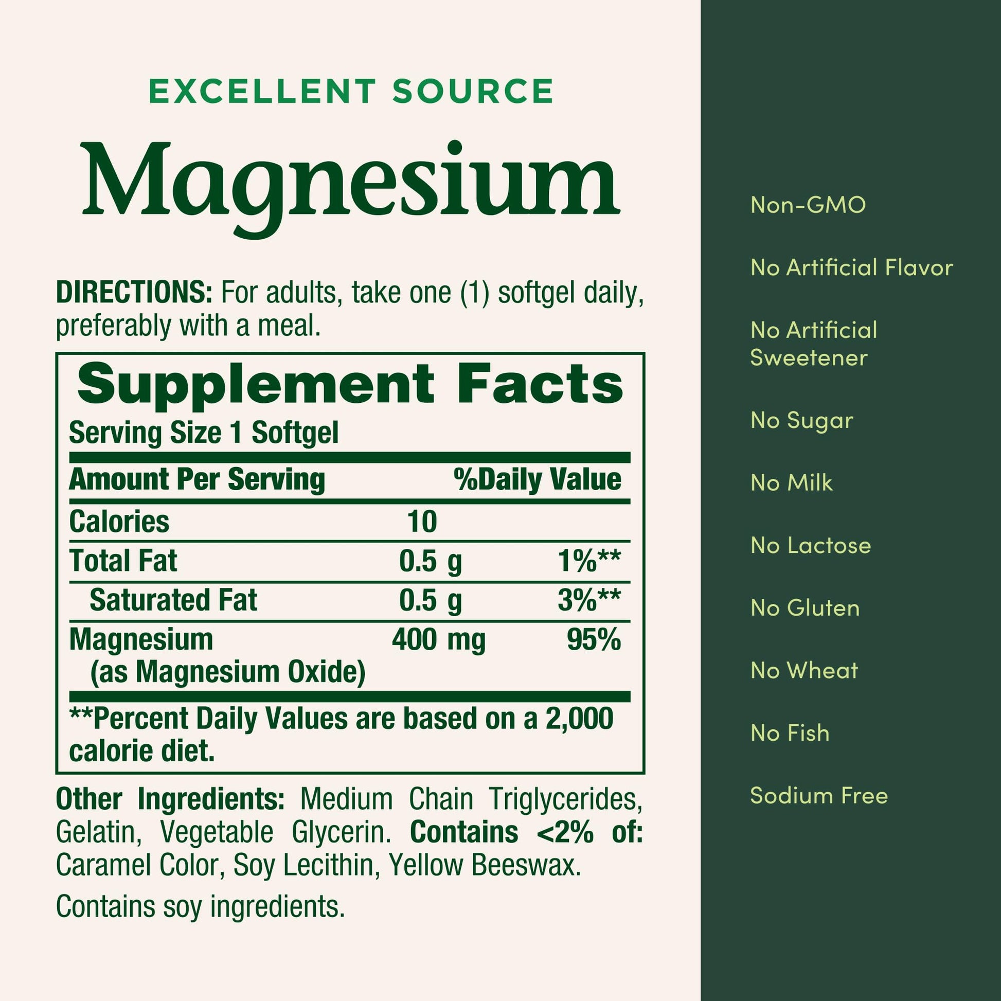 Nature's Bounty Magnesium 400 mg Softgel, Whole Body Support, Magnesium Supplements for Men and Women, Heart, Nerve & Bone Health, 75 Softgels (Pack of 1) Nature's Bounty Au supplements
