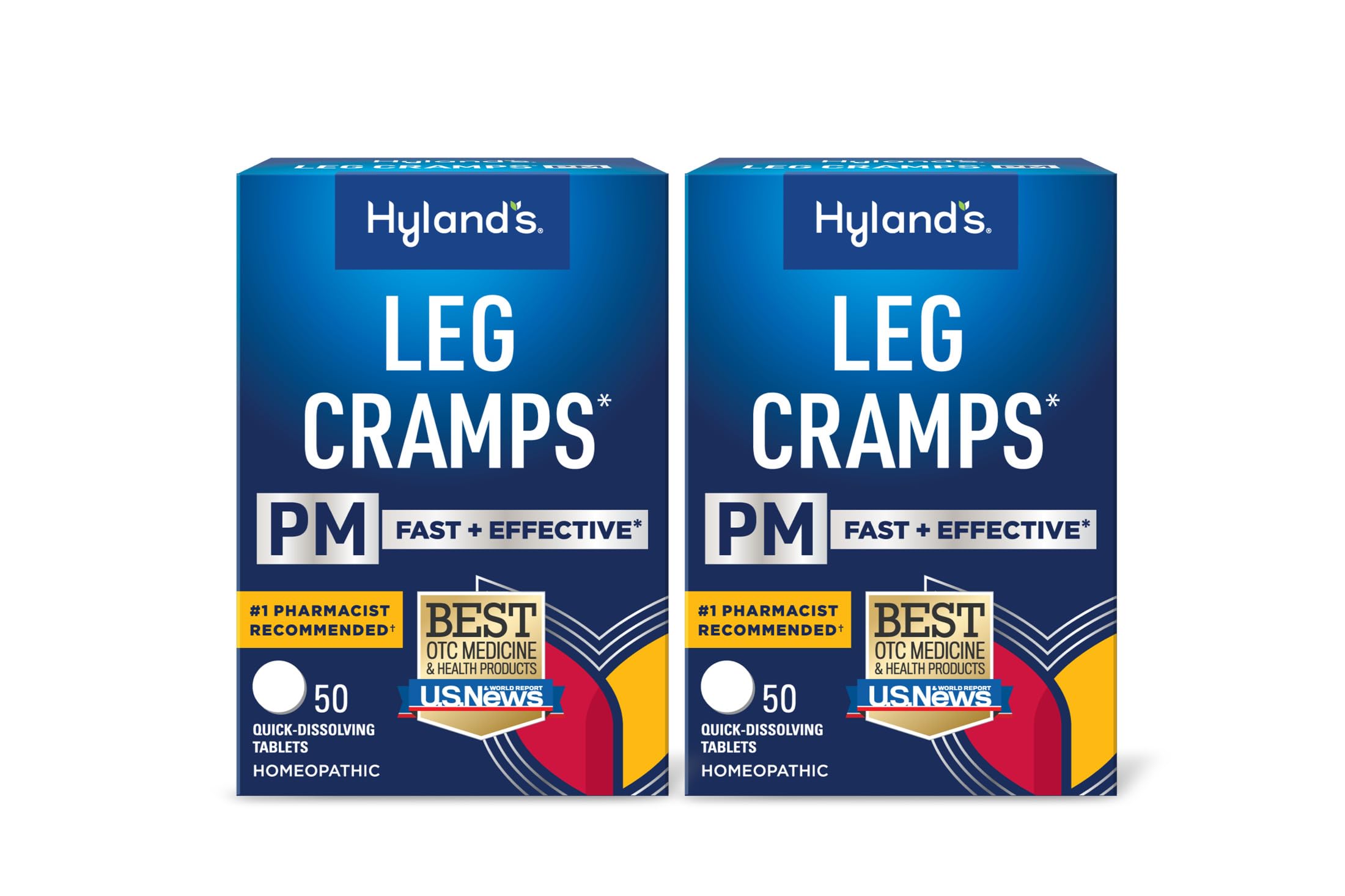 Hyland's Leg Cramps PM, Relief of Nighttime Leg, Calf, and Foot Cramps, 50 Quick-Dissolving Tablets 2-Pack (100 Total) Hyland's Au supplements