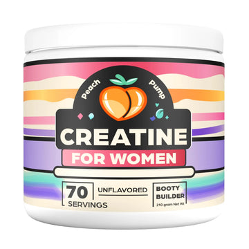 Creatine Supplement for Women's Booty Gains - Unflavored Micronized Creatine Peach Pump Au supplements
