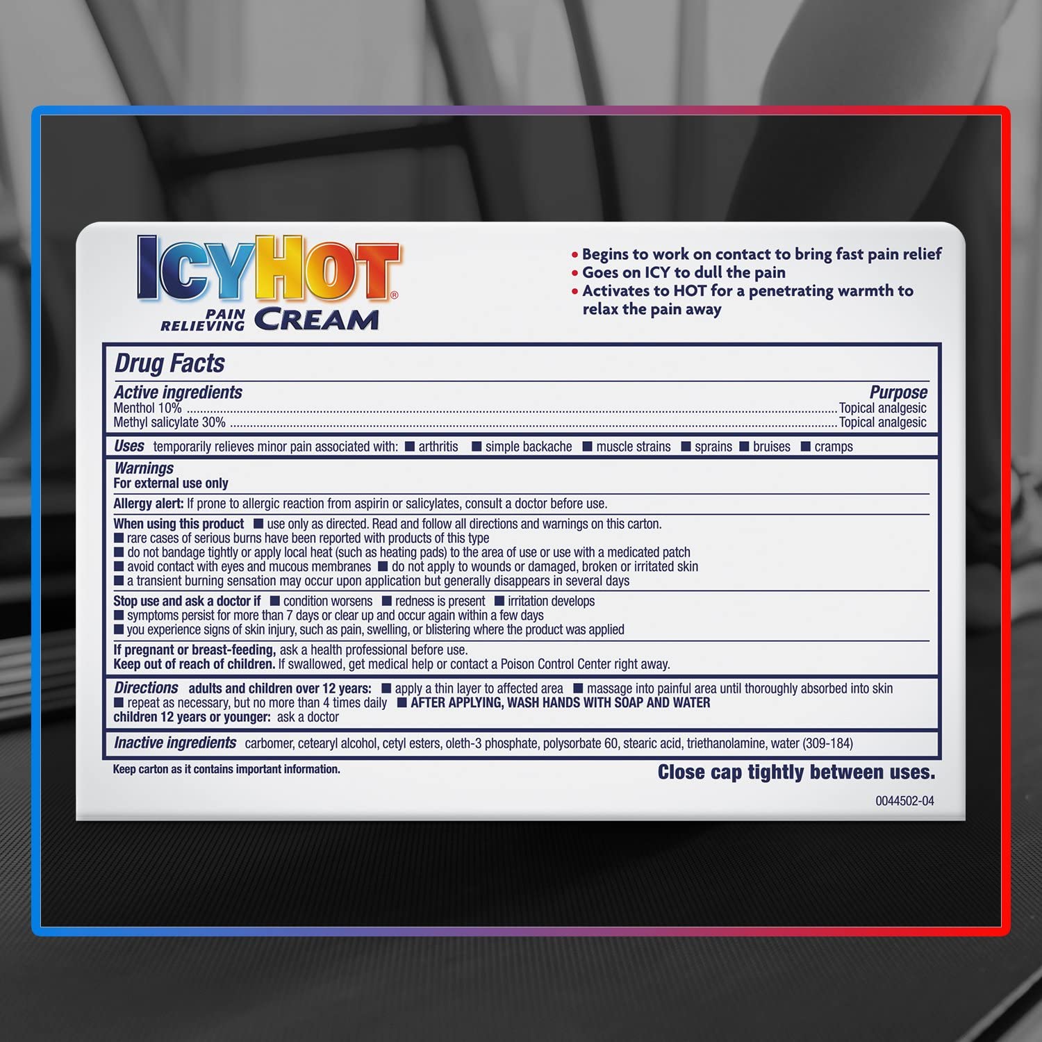 ICY HOT Pain Relieving Cream Extra Strength 3 oz ( Packs of 5) Icy Hot Au supplements