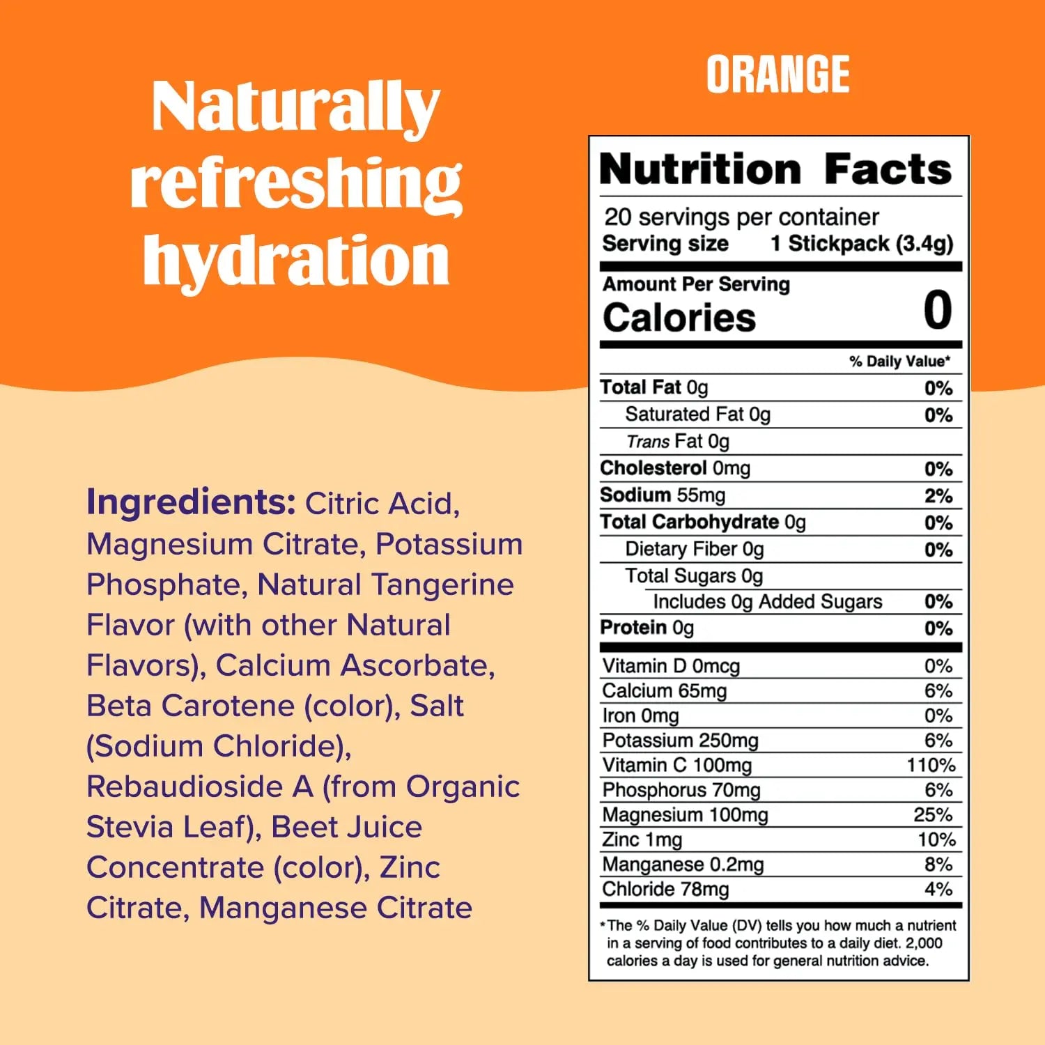 Ultima Replenisher Daily Electrolyte Drink Mix – Orange, 20 Stickpacks – Hydration Ultima Replenisher Au supplements