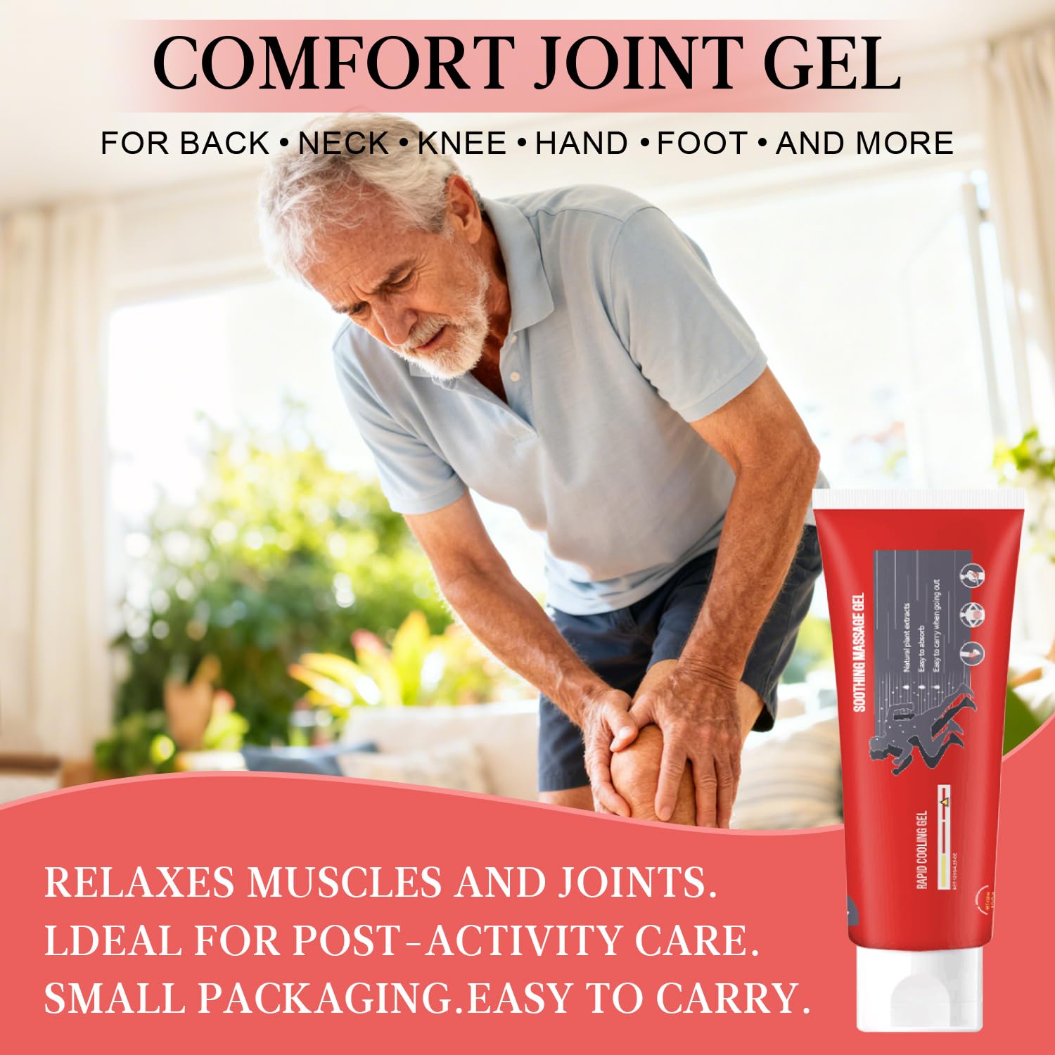 Joint Gel, Soothing Massage Cream, Joint Soothing Comfort Gel for Back, Neck, Keen, Muscle, and Foot, Absorb Quickly, Natural and Non-Greasy, 4.23OZ Josmon Au supplements