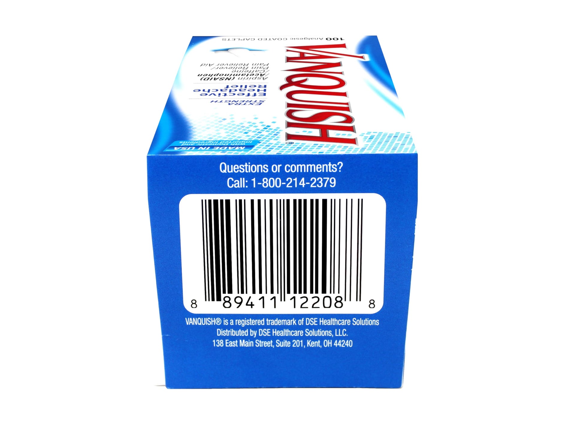 Vanquish Pain Reliever, 100 Count (Pack of 2) Vanquish Au supplements