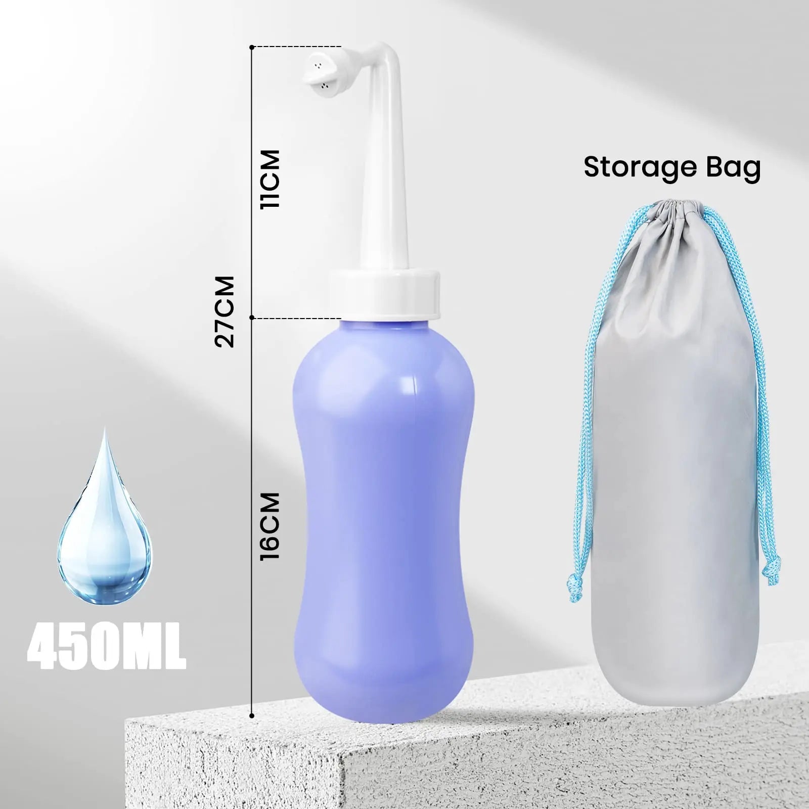450ML(15.2 OZ) Peri Bottle for Postpartum Care 2 Pack, Portable Travel Bidet for Women, Upside Down VicnKioH Au supplements
