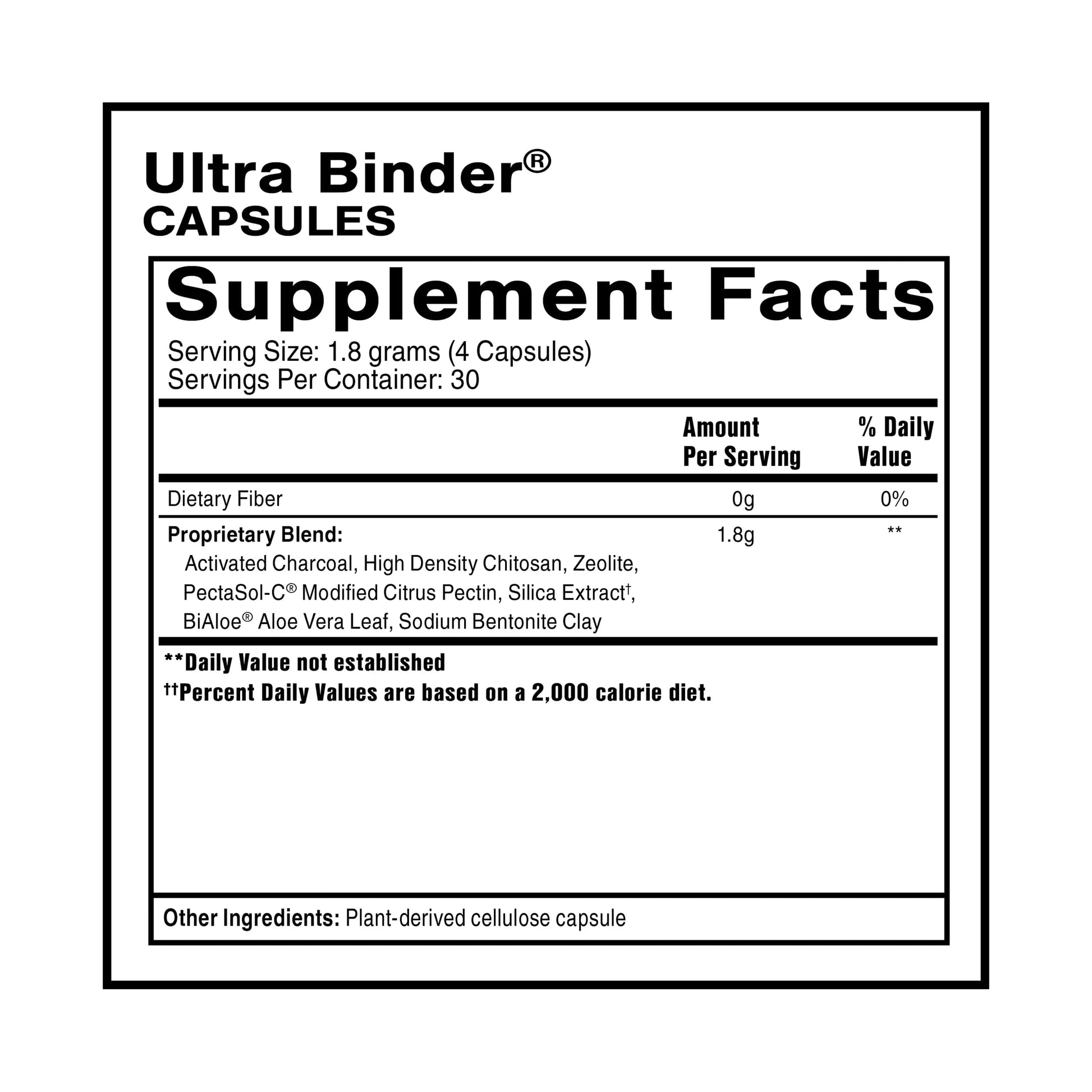 Quicksilver Scientific Ultra Binder - Multi Toxin Binder with Bentonite Clay Powder, Zeolite Detox & Charcoal - Supplement for Gut Support & The Body's Toxin Removal Process (120 Capsules) Quicksilver Scientific Au supplements