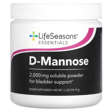 LifeSeasons D-Mannose Powder - Fast-Acting UTI Relief - Urinary Tract Health Supplement - Supports Healthy Levels of Microflora & Eases Bladder Discomfort - 45 Servings LifeSeasons Au supplements