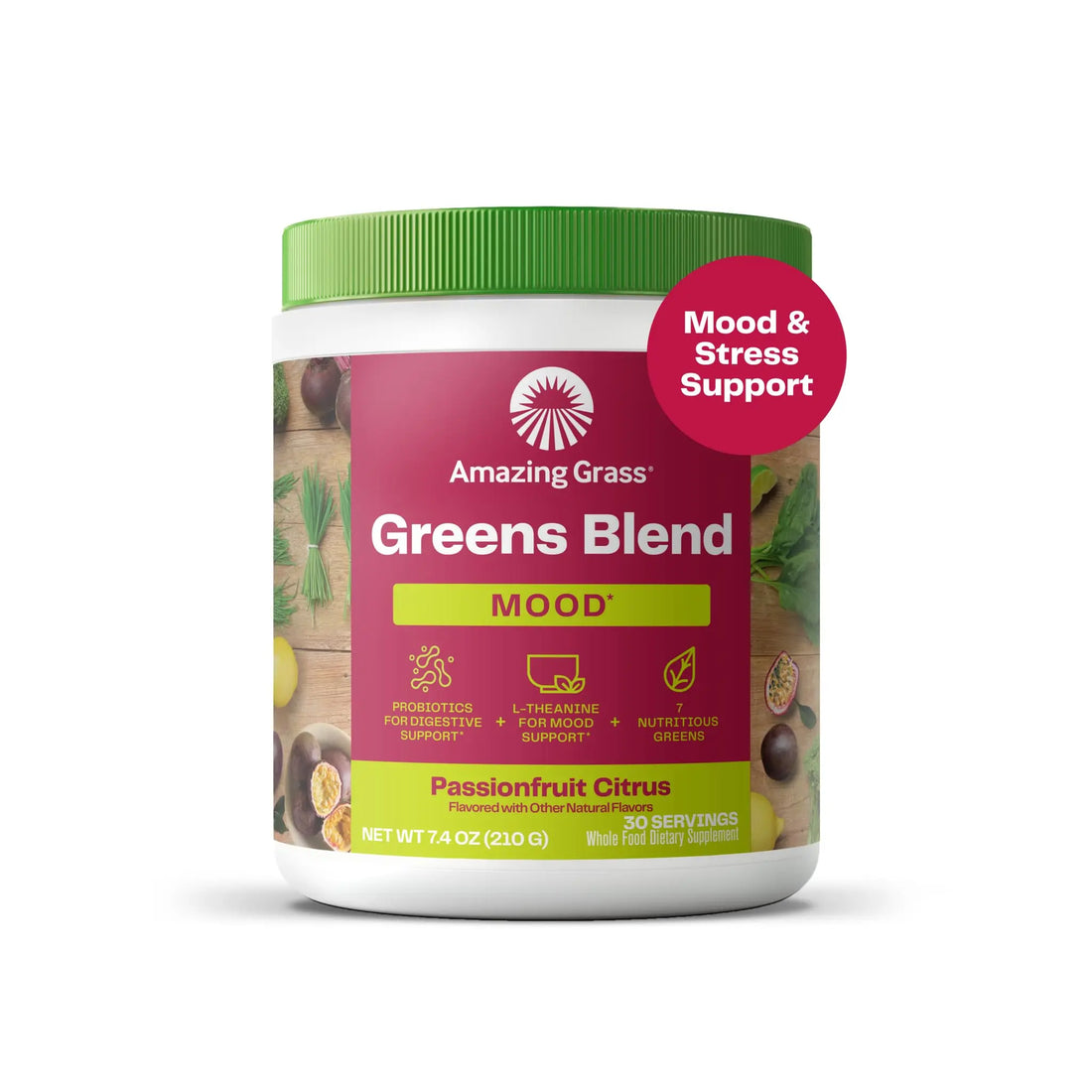 Amazing Grass Greens Blend Mood: Super Greens Powder Smoothie Mix for Mood, Relaxat Amazing Grass Au supplements