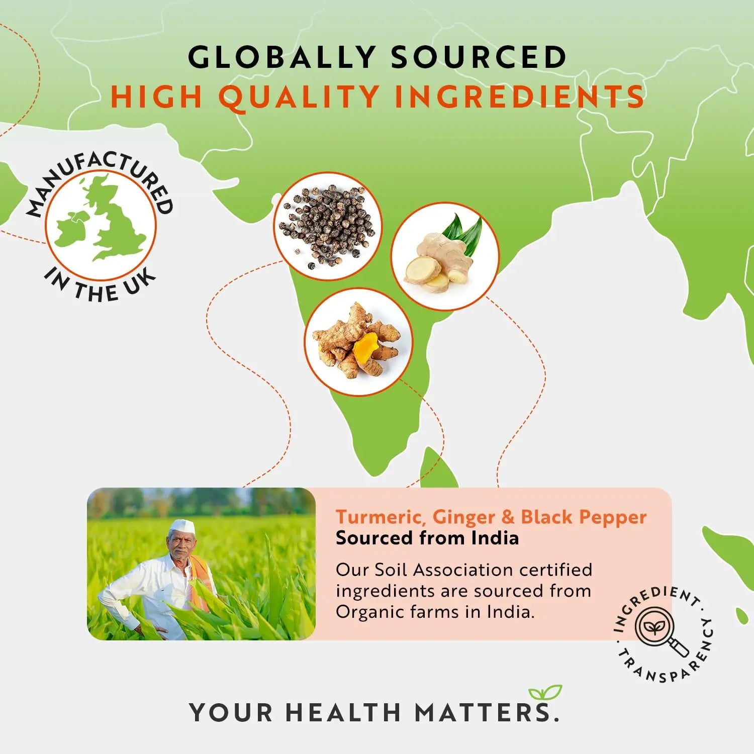 Organic Turmeric 1440mg (High Strength) with Black Pepper & Ginger - 180 Vegan Turmeric Nutravita Au supplements