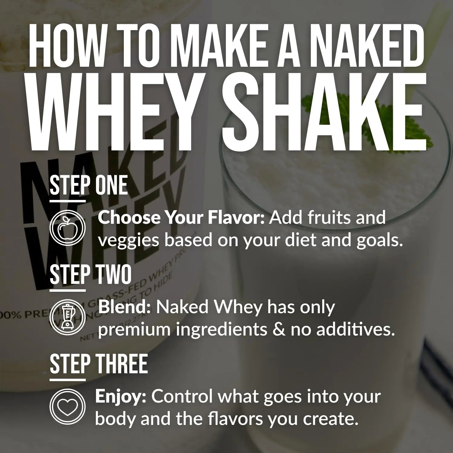 NAKED Whey Protein Powder (Chocolate PB, 2 LB) NAKED Au supplements