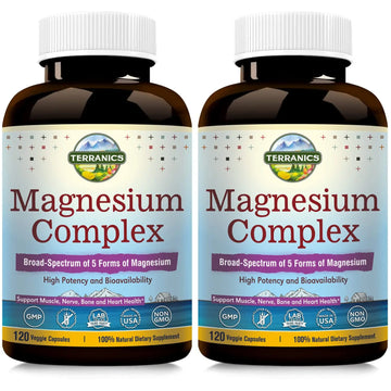 Terranics Magnesium Complex, Total 240 Capsules, Max Absorption, Glycinate, Citrate Terranics Au supplements