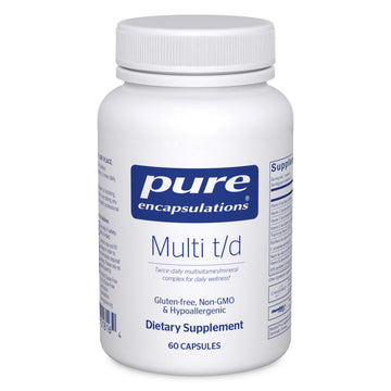Pure Encapsulations Multi T/D - Multivitamin & Mineral Supplement - for Daily Wellness, Cardiovascular & Immune Health* - Rich in Vitamins & Minerals - Gluten Free & Vegetarian - 60 Capsules Pure Encapsulations Au supplements