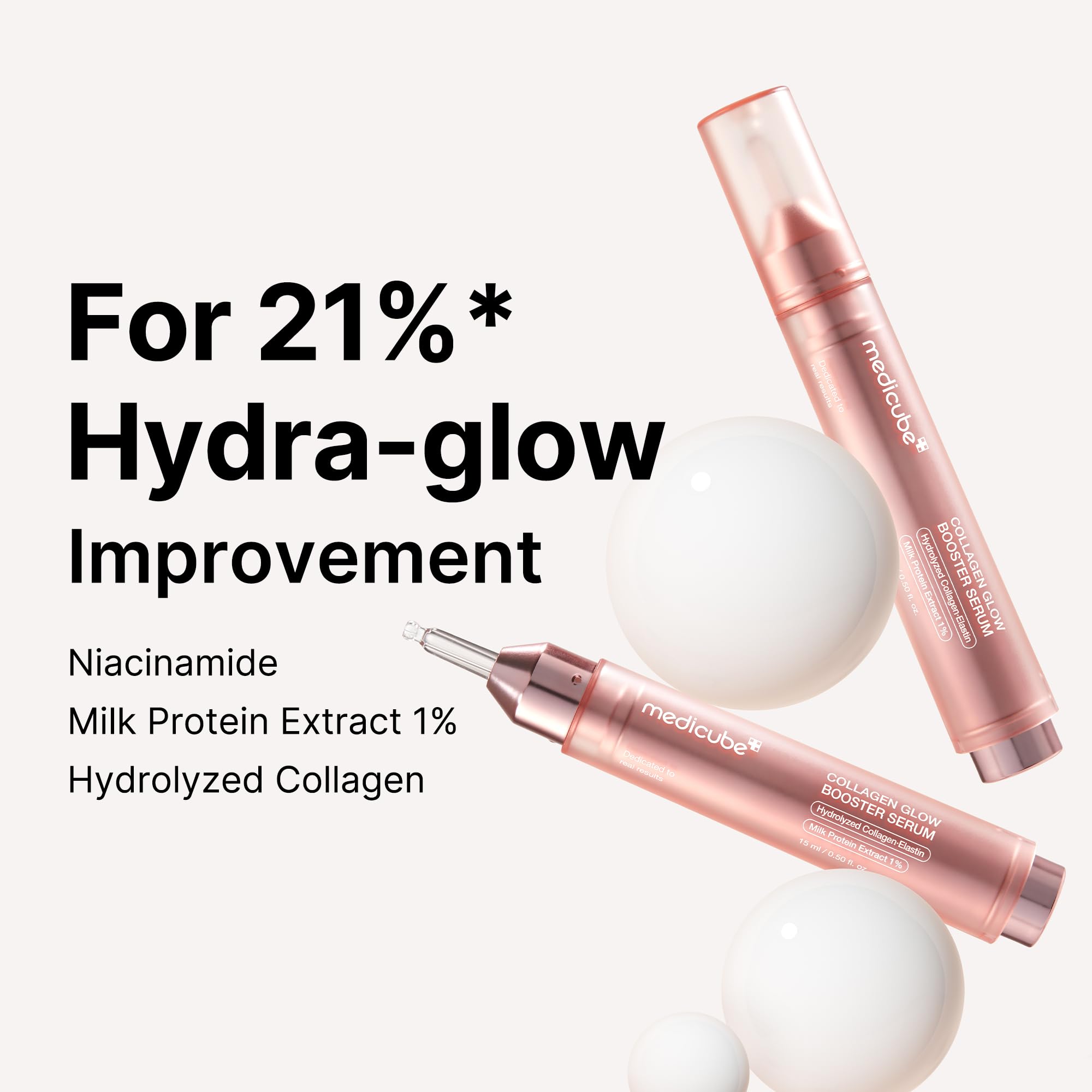 medicube Milky Collagen Double Glow Lock Duo: Collagen Glazed Milky Wrapping Mask and Booster Serum | 130DaCollagen, Niacinamide, Glutathione for Plumped, Radiant Glass Skin medicube Au supplements