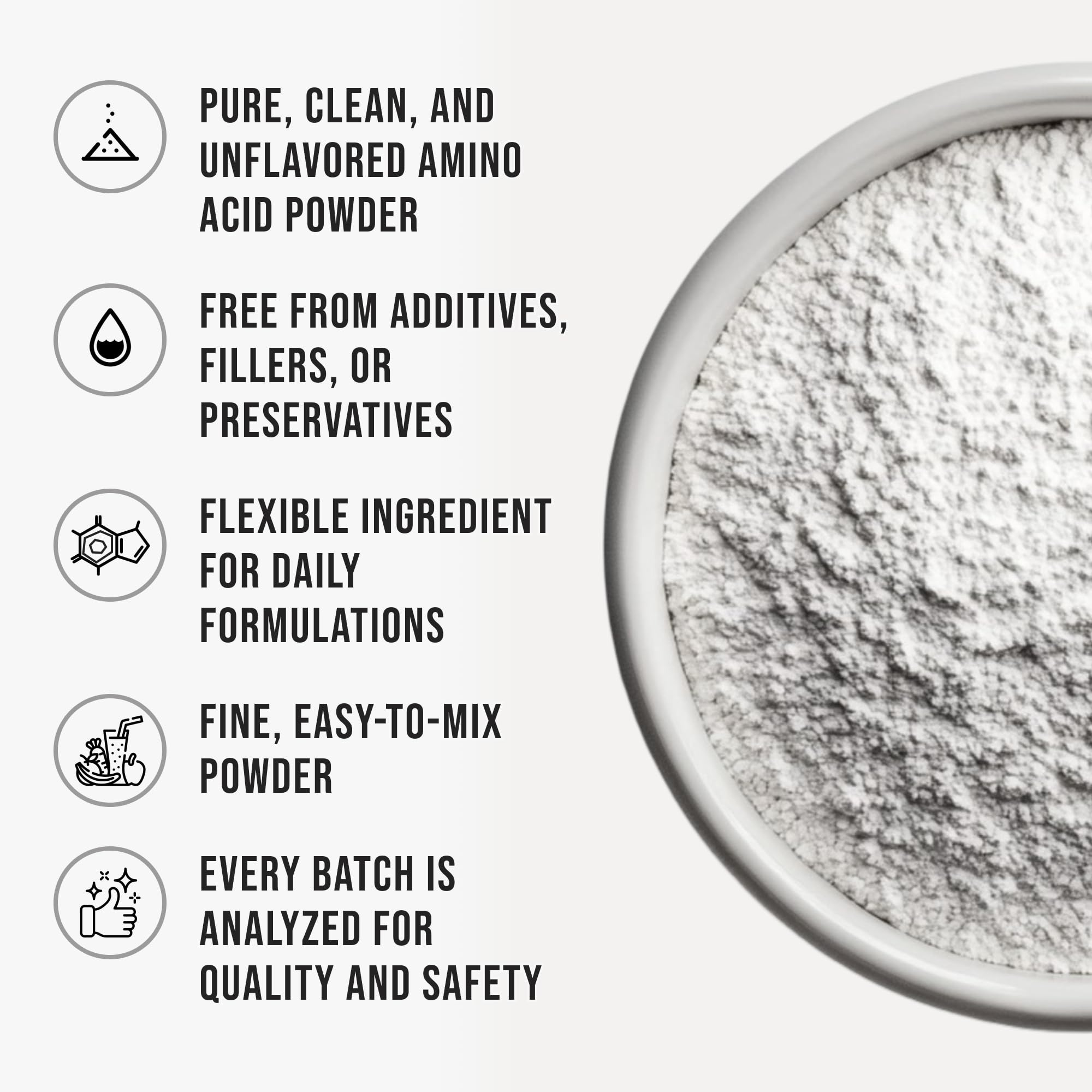 Pure L-Theanine Powder Unflavored Amino Acid Supplement Powder from Fine L-Theanine for Smooth Mixing Vegan Friendly Non-GMO No-Additives for Smoothies Drinks and Daily Nutrition Support, 3.2 oz (90g) WHYZ Au supplements