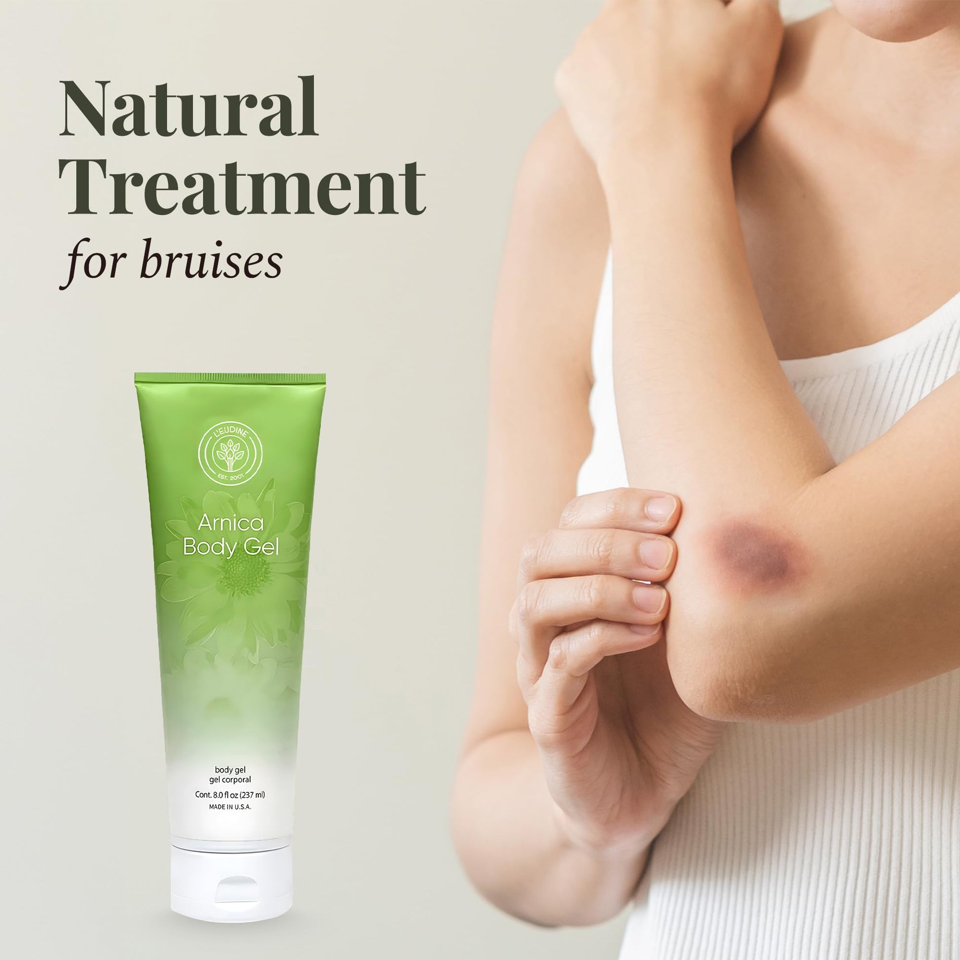 L’EUDINE Arnica Gel – Pack of 3 – Extra Strength for Bruise Relief, Wonder-Plant for Treating Muscle Soreness, Bruising, and Swelling - Fast Absorbing, Natural Formula L'eudine Au supplements