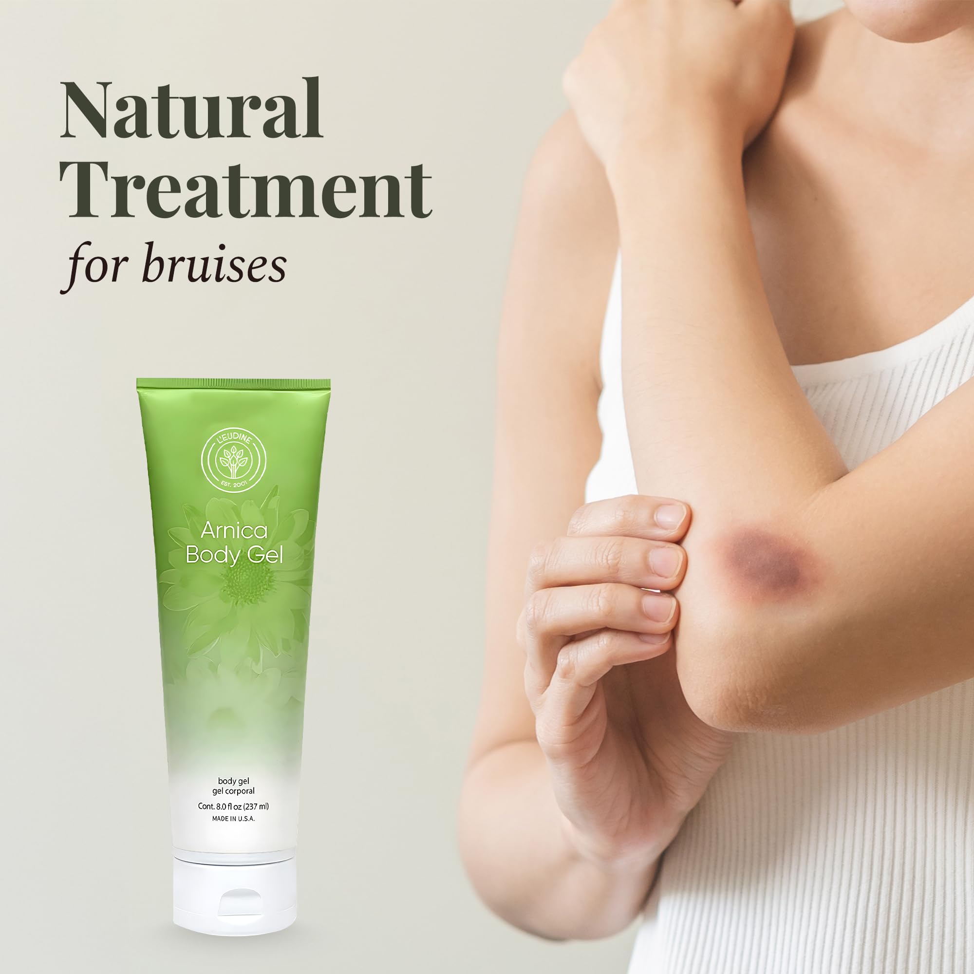 L’EUDINE Arnica Gel – Pack of 3 – Extra Strength for Bruise Relief, Wonder-Plant for Treating Muscle Soreness, Bruising, and Swelling - Fast Absorbing, Natural Formula L'eudine Au supplements