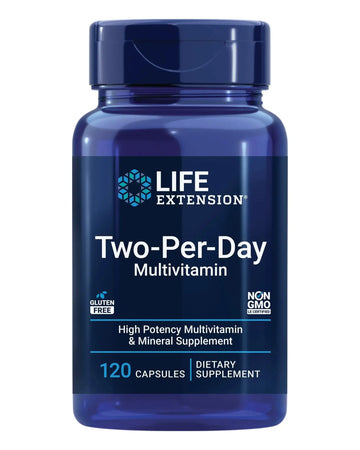 Life Extension Two-Per-Day Multivitamin, Vitamins B, C, D, zinc, Packed with Over 25 Vitamins, Minerals & extracts, Two-Month Supply Life Extension Au supplements