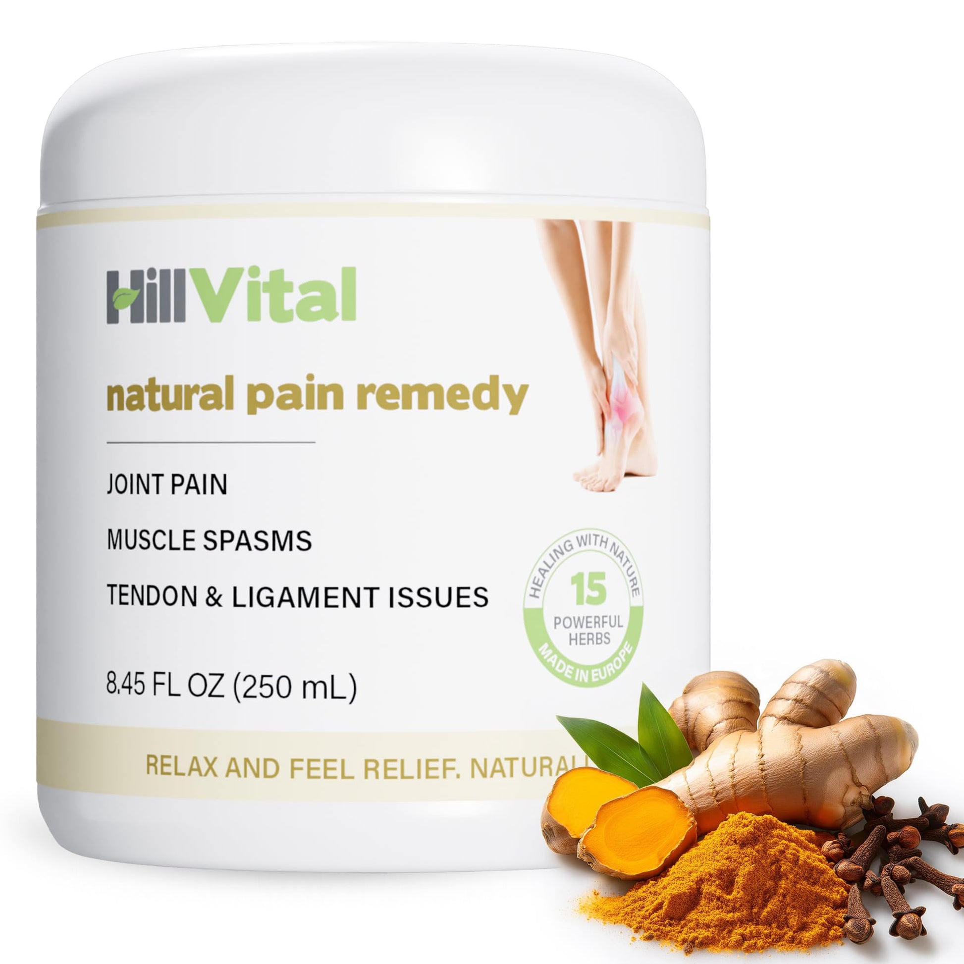 HillVital Joint and Muscle Support – Sore Muscle Relief, Comfort Balm for Aching Joints, Neck, Hands, Feet, Back, Non Greasy Body Rub Sore Muscles Cream, Strong Topical Mixture for Pain Complaints Hill Vital Natural Solutions Au supplements