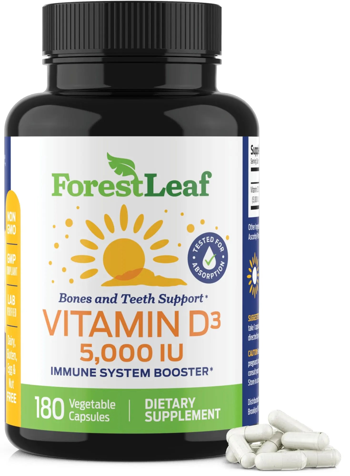ForestLeaf - Vitamin D3 IU Weekly Supplement - Vitamin D Capsules ForestLeaf Au supplements