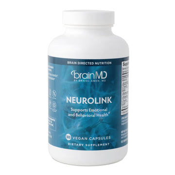BRAINMD Dr Amen NeuroLink - 180 Capsules - Promotes Optimal Brain Function, Focus & Concentration - Gluten Free - 45 Servings BRAINMD Au supplements