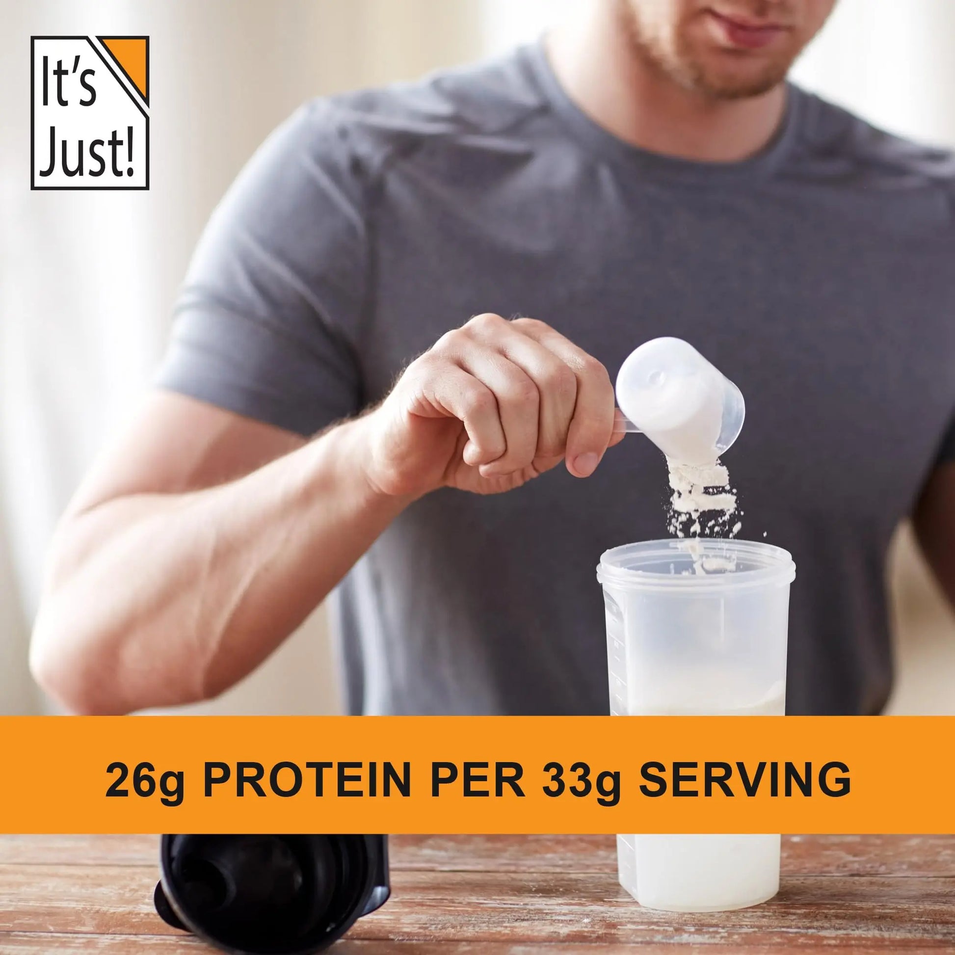 It's Just! - 100% Whey Protein Concentrate, Made in USA, Premium WPC-80, No Added It's Just! Au supplements